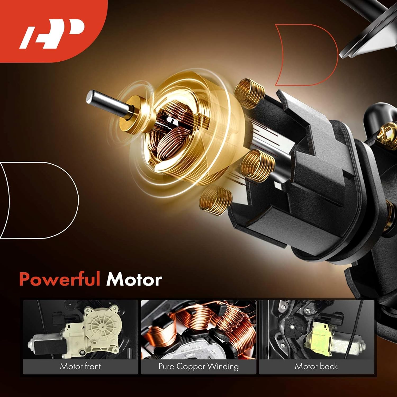 A-Premium Power Window Regulator with Motor Rear Passenger Side Compatible with Jaguar XF 2016-2023