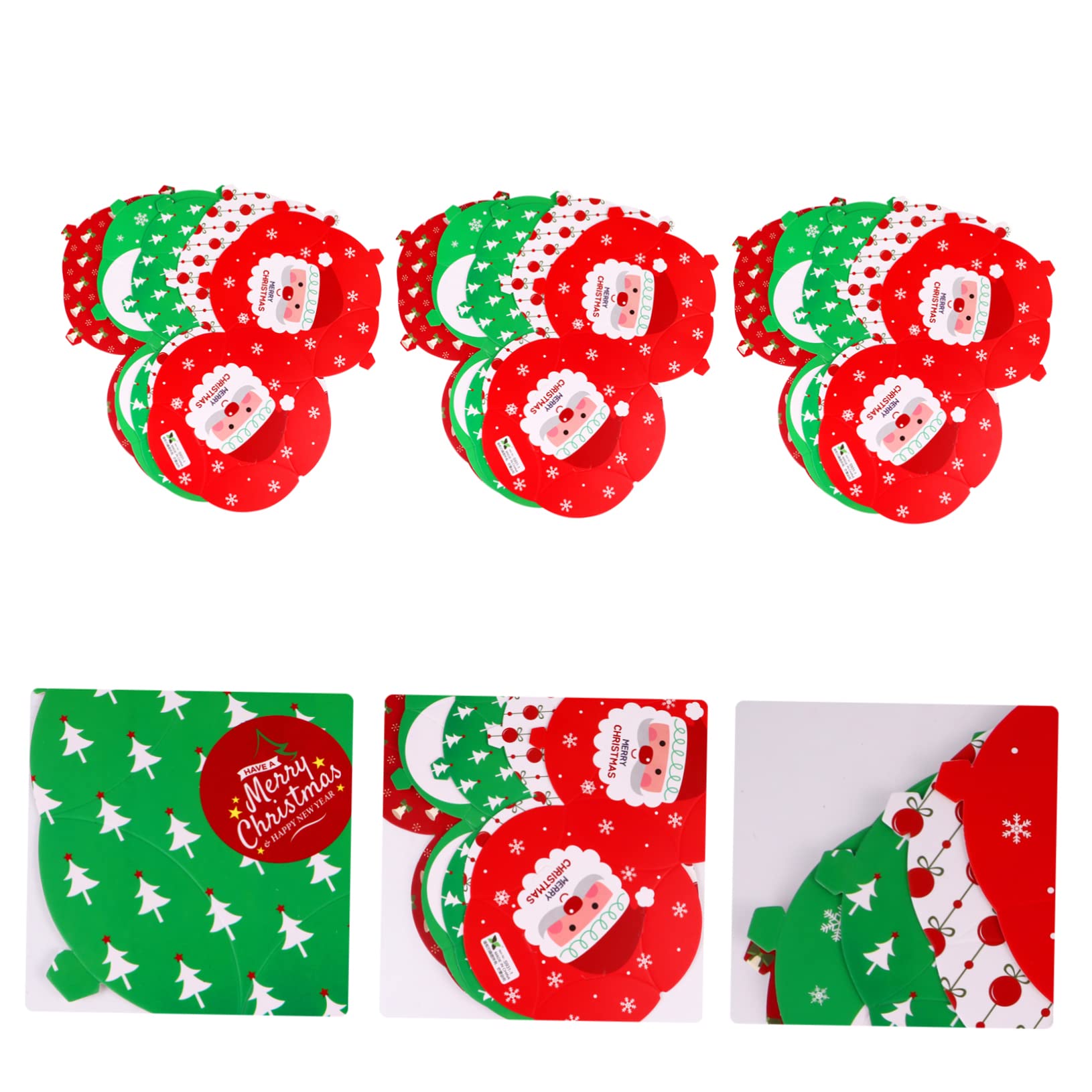 PRETYZOOM 30pcs Christmas Tin Candy Box Star Shape Candy Present Storage Ribbon Christmas Decorations for Party