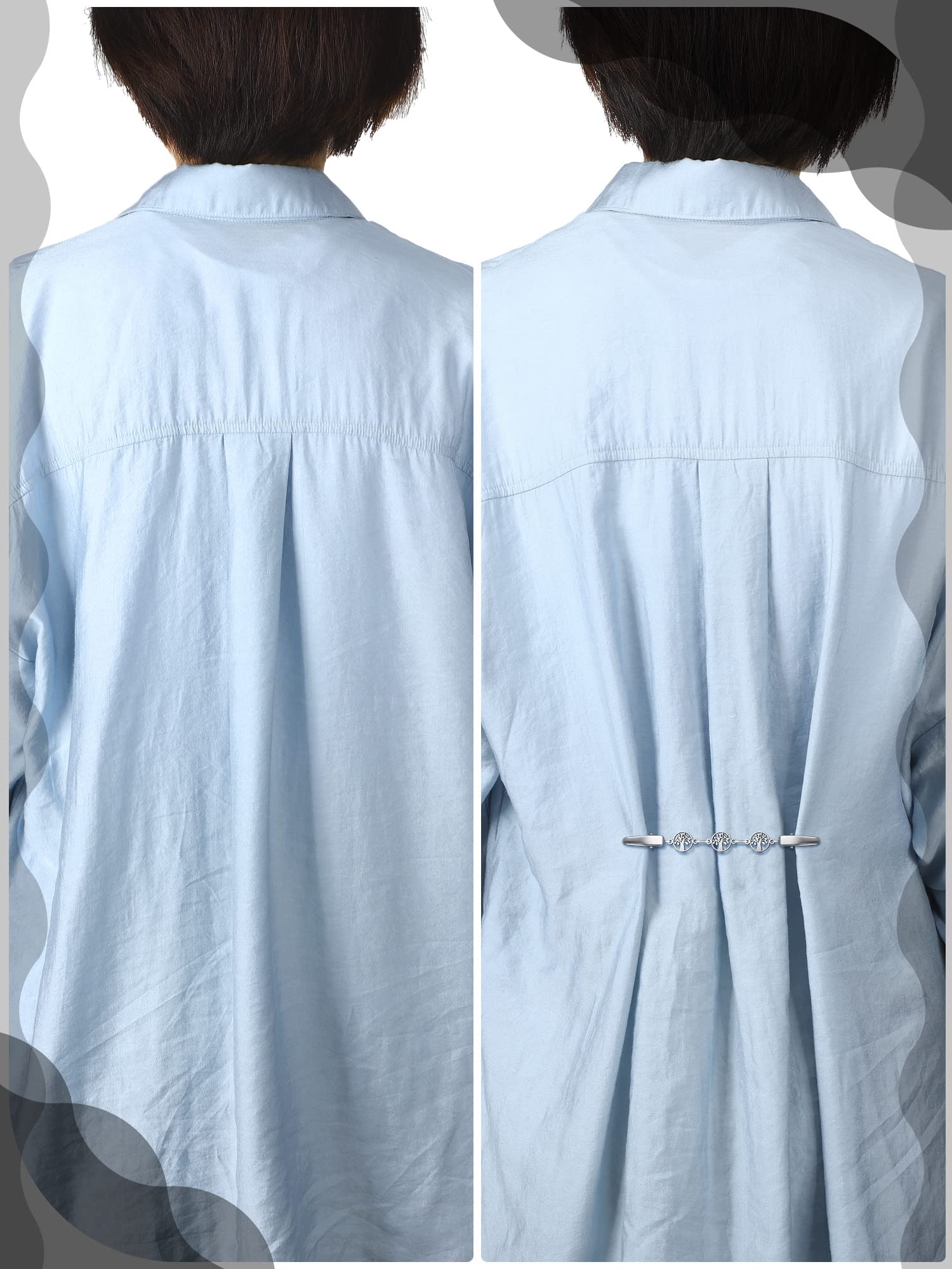 6-tlg. Cinch Clip Set - Kleiderclips Für Cardigans & Schals