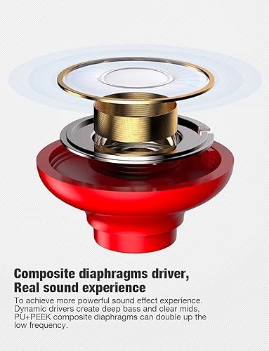 Miniatura 3 de Otium Auriculares deportivos inalámbricos con micrófono integrado en la oreja con ganchos para las orejas, 10 horas de reproducción