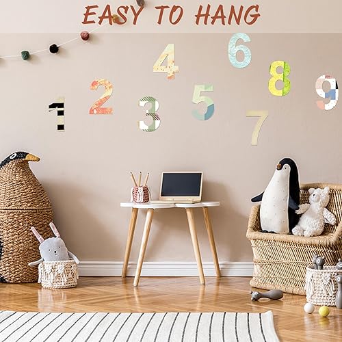 Miniatura 5 de 5ARTH Número 8 de madera de 17 pulgadas, números de madera sin terminar en blanco para decoración de paredes, fiesta de cumpleaños, decoración de