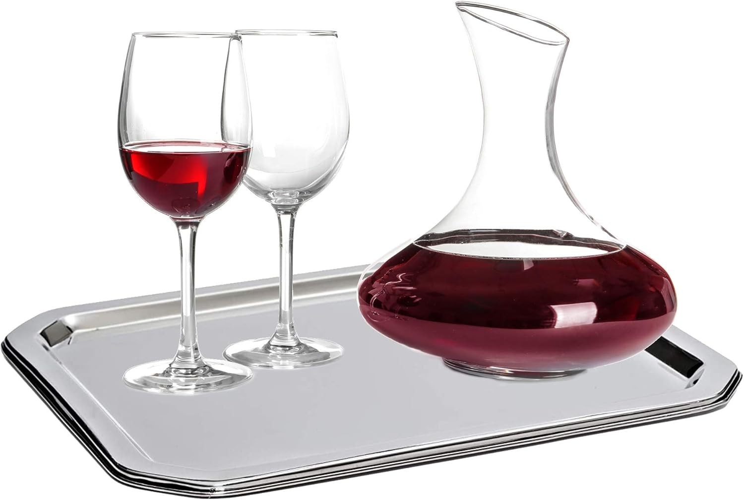 Top Rated Bezrat Stainless Steel Food Serving Tray – Rectangular Decorative Mirrored Serveware Platter - Large (16 x 13) 🔥 Flash Sale Bezrat Stainless Steel Food Serving Tray – Rectangular Decorative Mirrored Serveware Platter - Large (16 x 13)