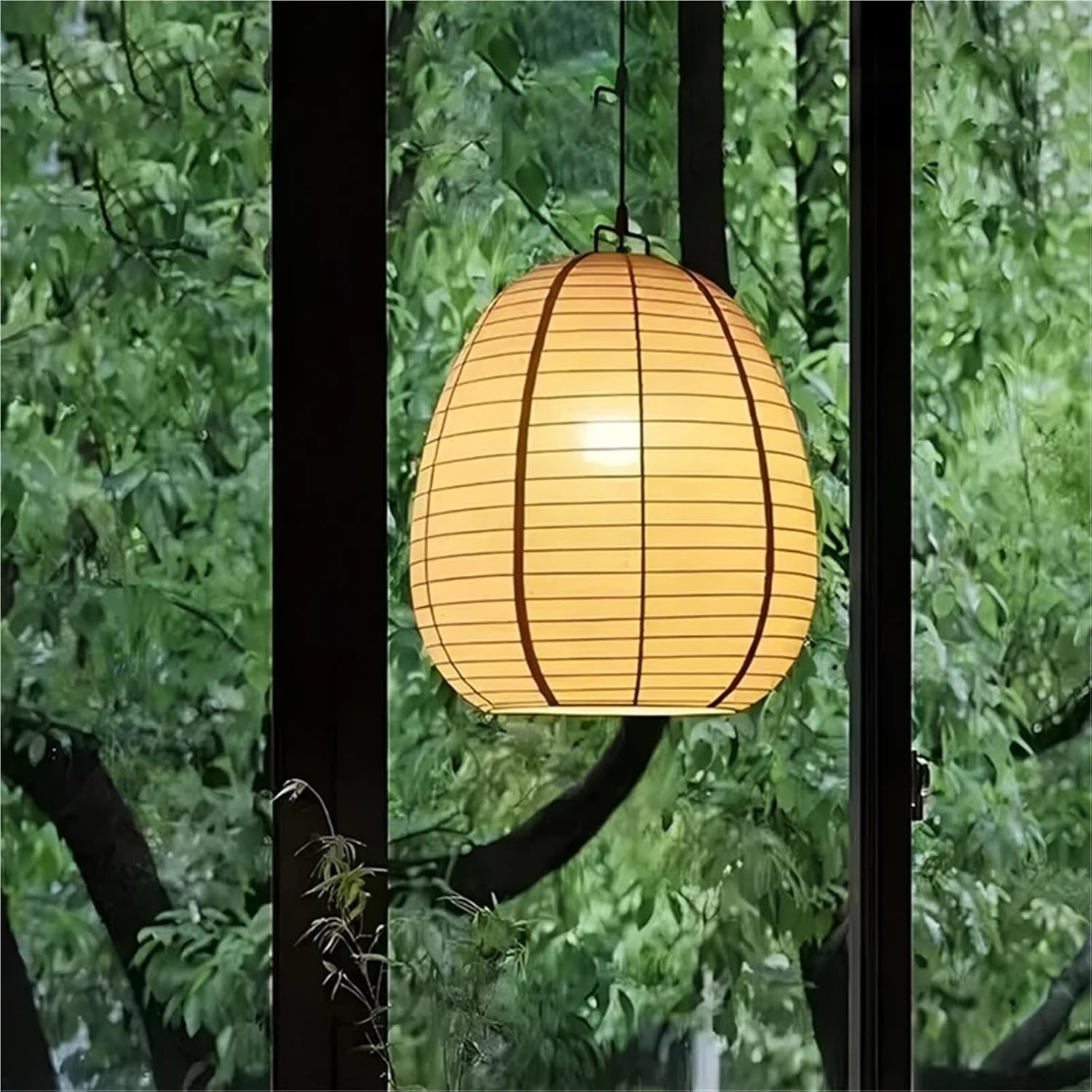 Japanese Retro White Fabric Pendant Light Living Dining Room Droplight Lighting Decor Bedroom Hanging Lamp,(D35cm)