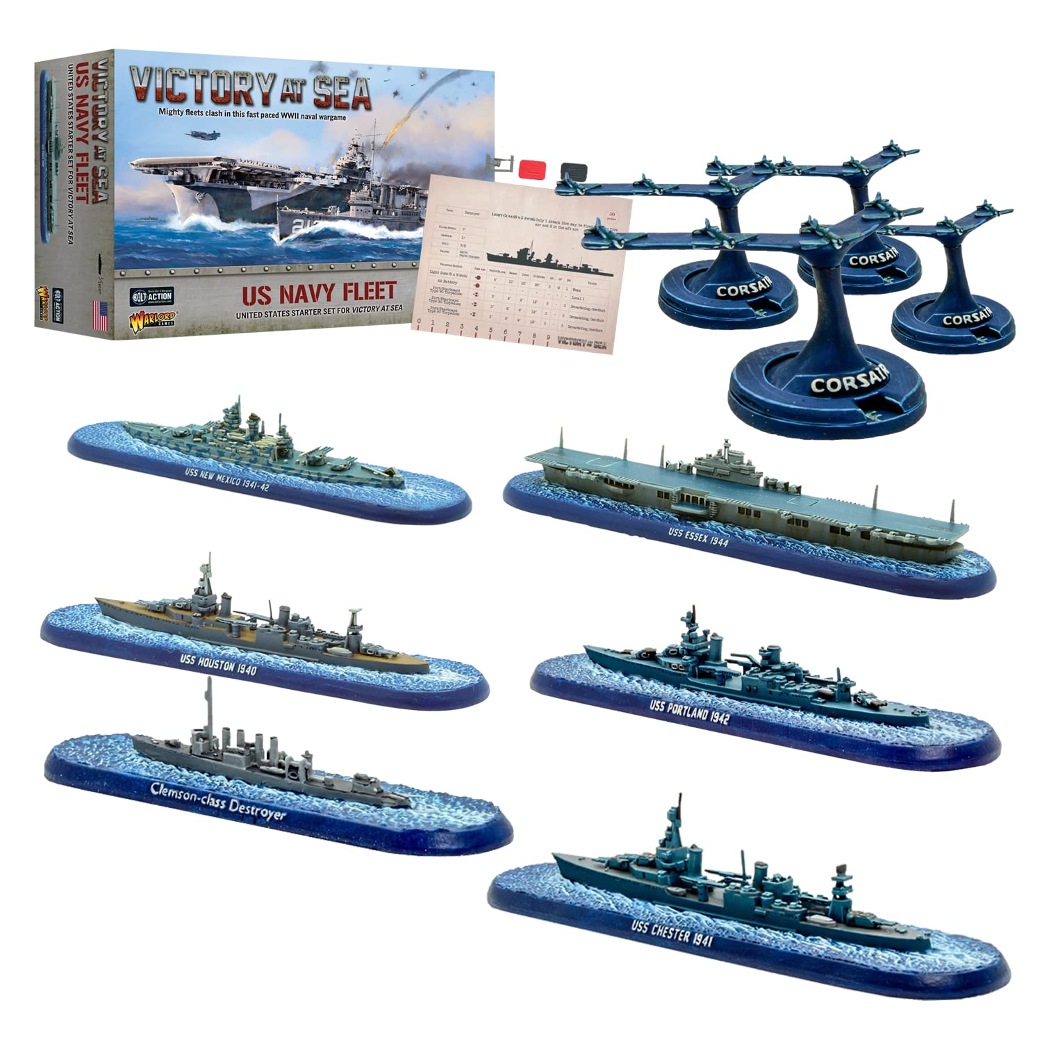 Buy Wargames Delivered Victory at Sea US Navy Fleet Starter Set WW2
