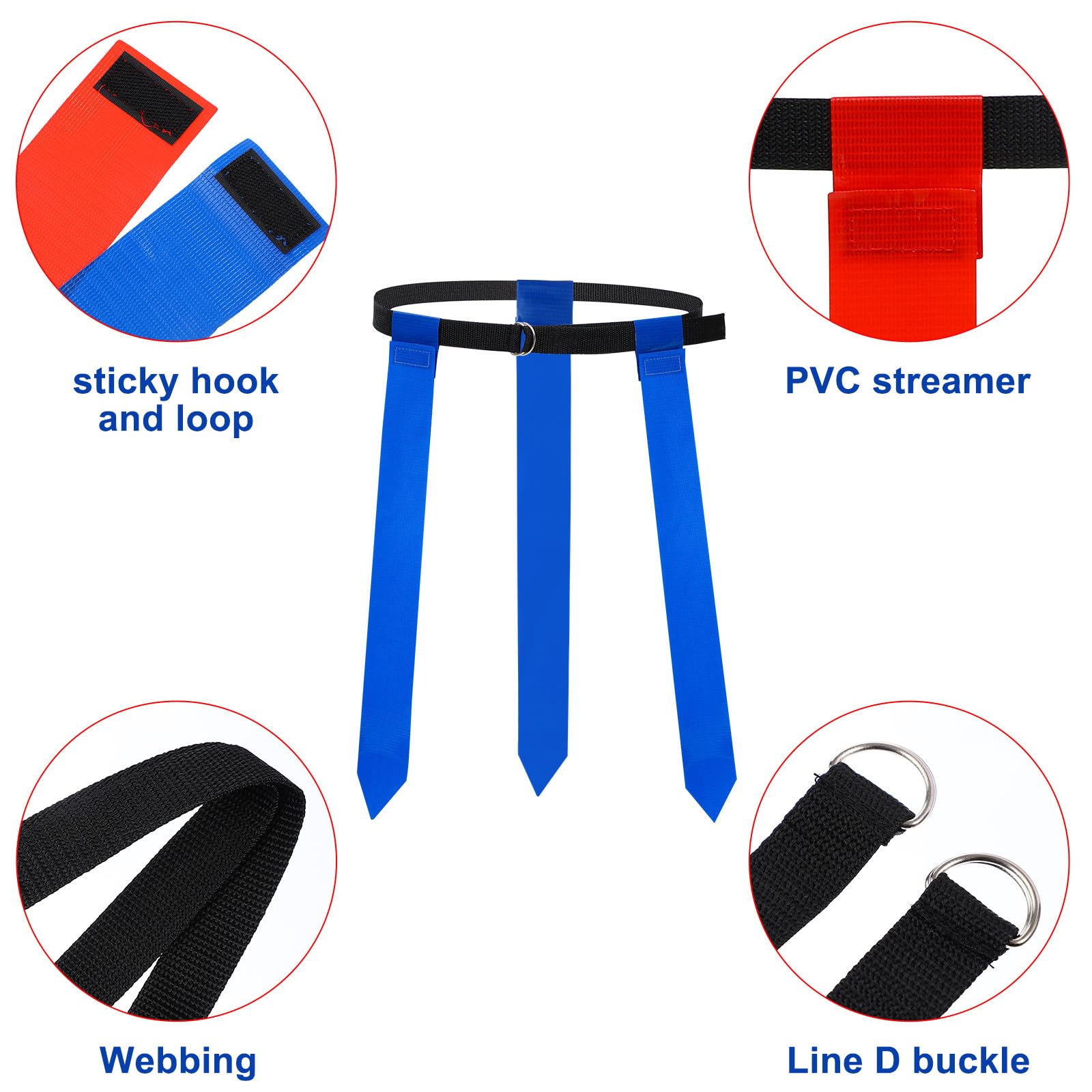 YARNOW Set Bandiere Football con 10 Cinture Regolabili e 30 Bandiere | Poliestere e Pvc, per Allenamento Sportivo e Squadre Organizzate, Adatto a Giocatori e Atleti