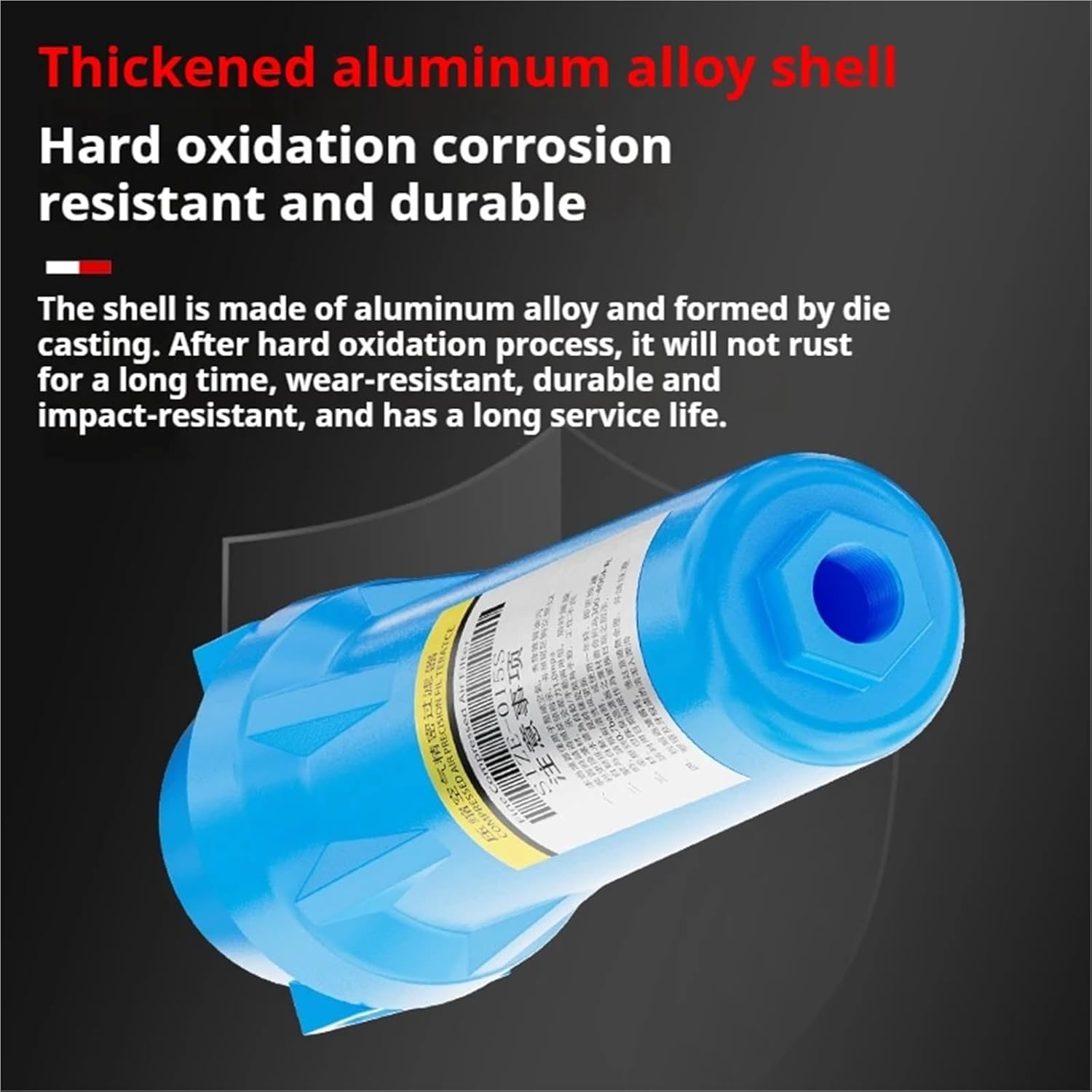 1Pcs Q P S C 3/4" Oil Water Separator 015 Q P S C Air Compressor Accessories Compressed Air Precision Filter Dryer(Small Drainage Cup)