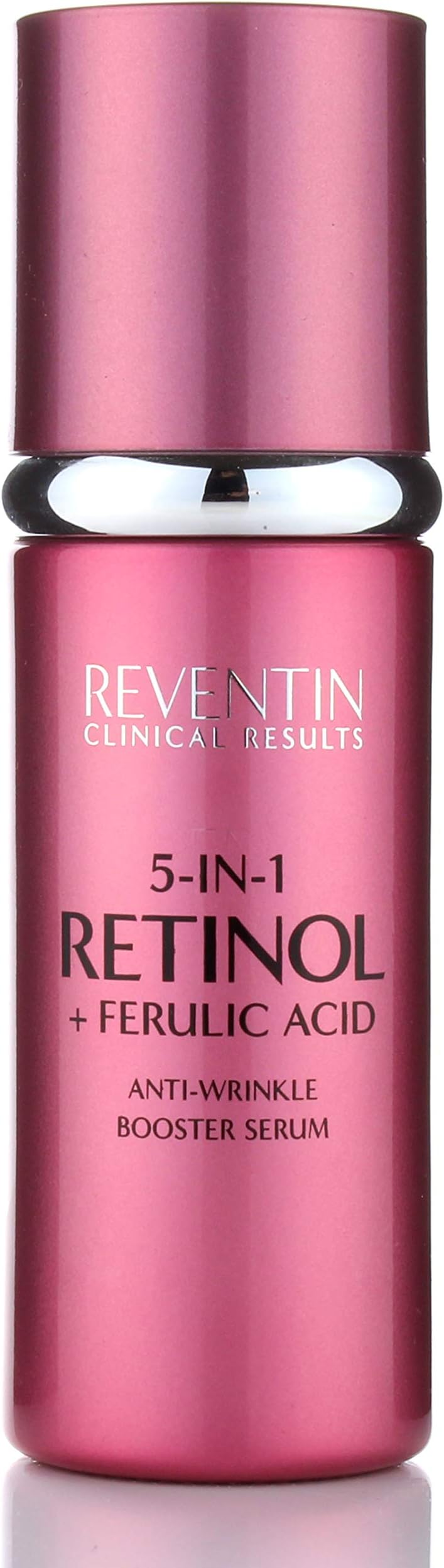 Reventin Clinicals Results Retinol Serum with Ferulic Acid, Hyaluronic Acid, Peptides. 1.4 Fl Oz. Anti-Wrinkle serum with Retinol also targets Age Spots, Expression Lines, Dry Skin.