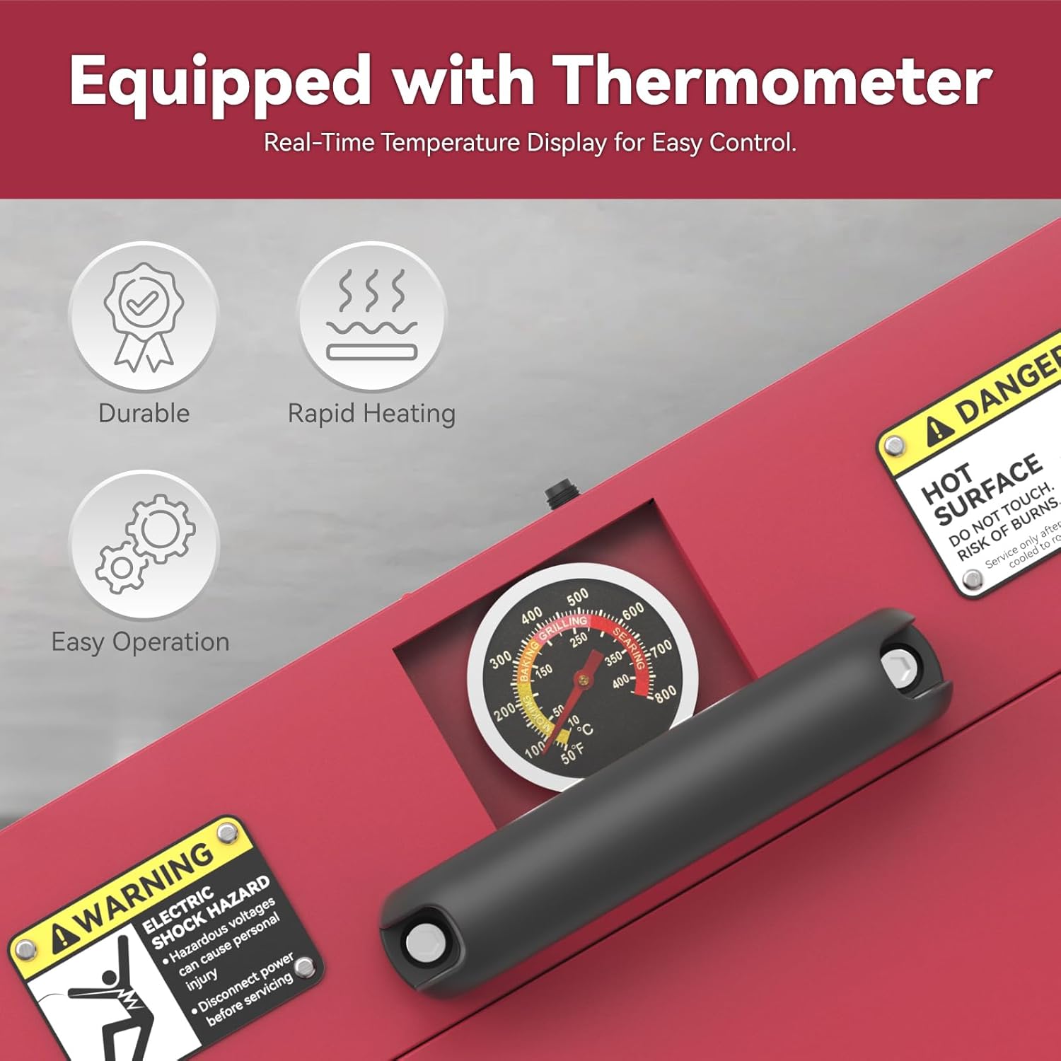 1/2" to 2" Electric PVC Conduit Heater with Temperature Detector for Controlled Softening, PVC Conduit Bender Heater Designed for 24" Pipe Sections, 1200W, 120V