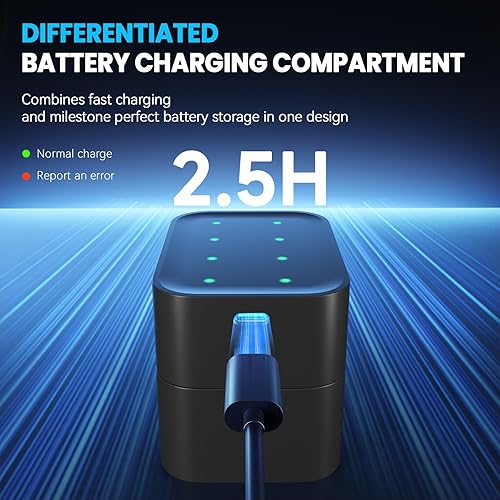 Miniatura 5 de Baterías AA recargables de litio, paquete de 12 con cargador de 3000 mWh, batería doble A de alta capacidad, baterías de litio AA de 1.5 V de