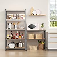 Vista 2 de ERGOMASTER Estantes de almacenamiento de garaje de 5 niveles, estantería de 2920 libras, estantería resistente, ajustable, sin pernos, organizador