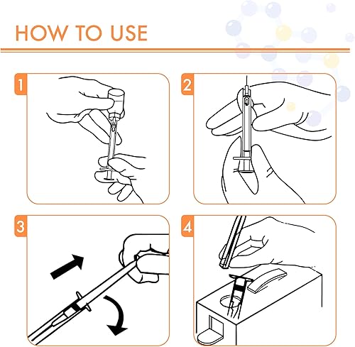 Miniatura 7 de Paquete de 50 jeringas desechables de 0.1 onzas líquidas con aguja, jeringas Luer Lock de 0.88 oz, 1 pulgada, envueltas individualmente