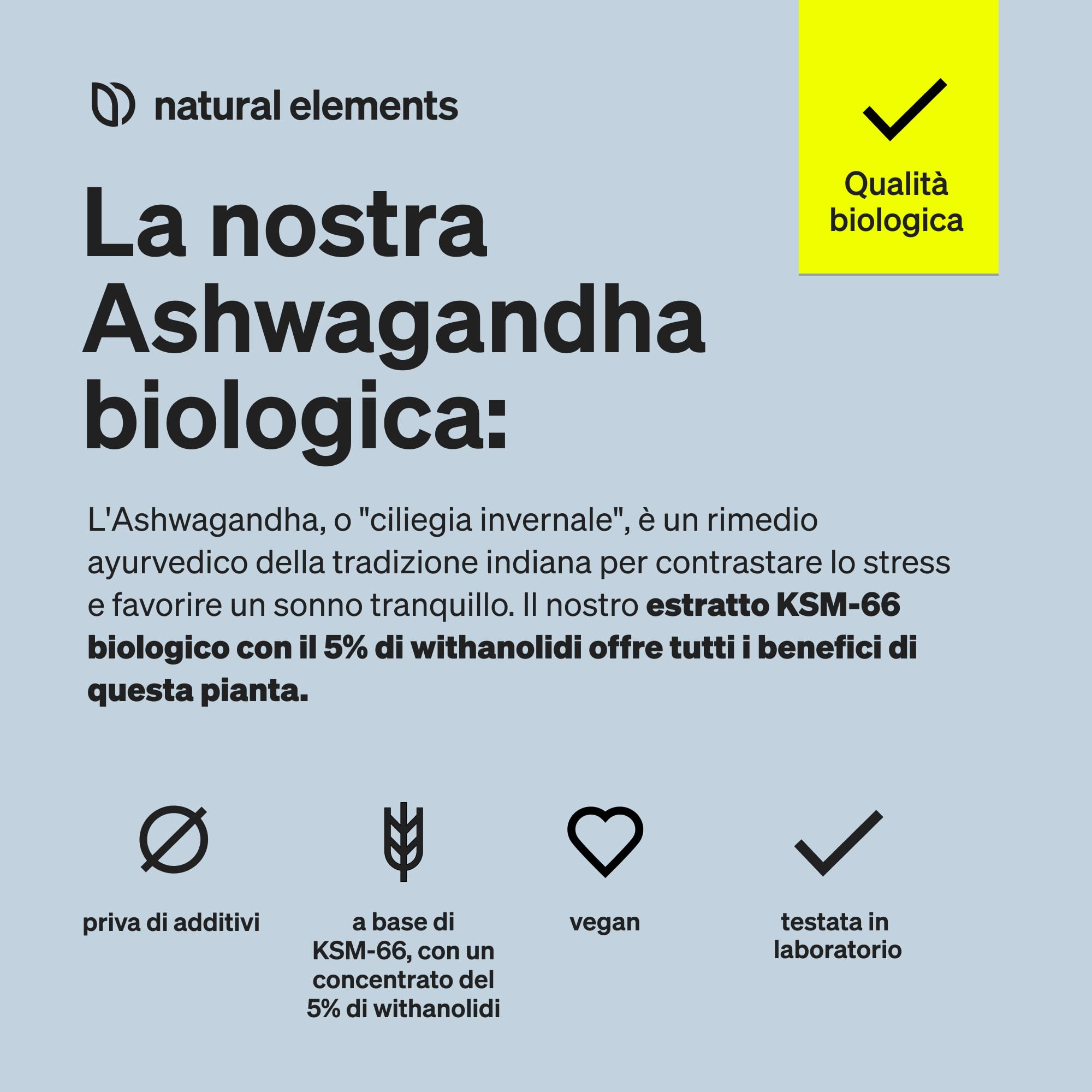 Ashwagandha KSM-66, 120 Capsule, completo con Magnesio Bisglicinato, Vitamine B6, B12 e Vitamina C, 600mg Ashwagandha per dose giornaliera, vegano, prodotto e testato in Germania