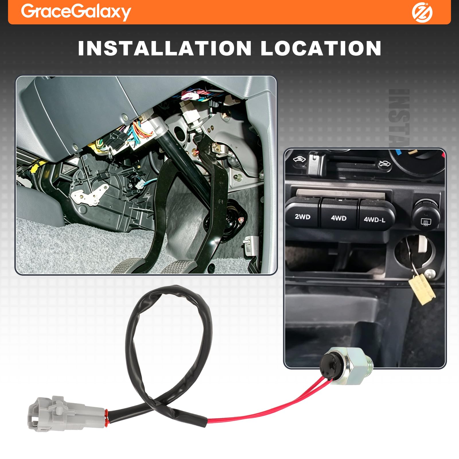 GraceGalaxy Transmission de transfert 4WD 4 Wheel Drive Capteur pour Jimny 1.3i 1.5D 1998-2019 37630-76J20