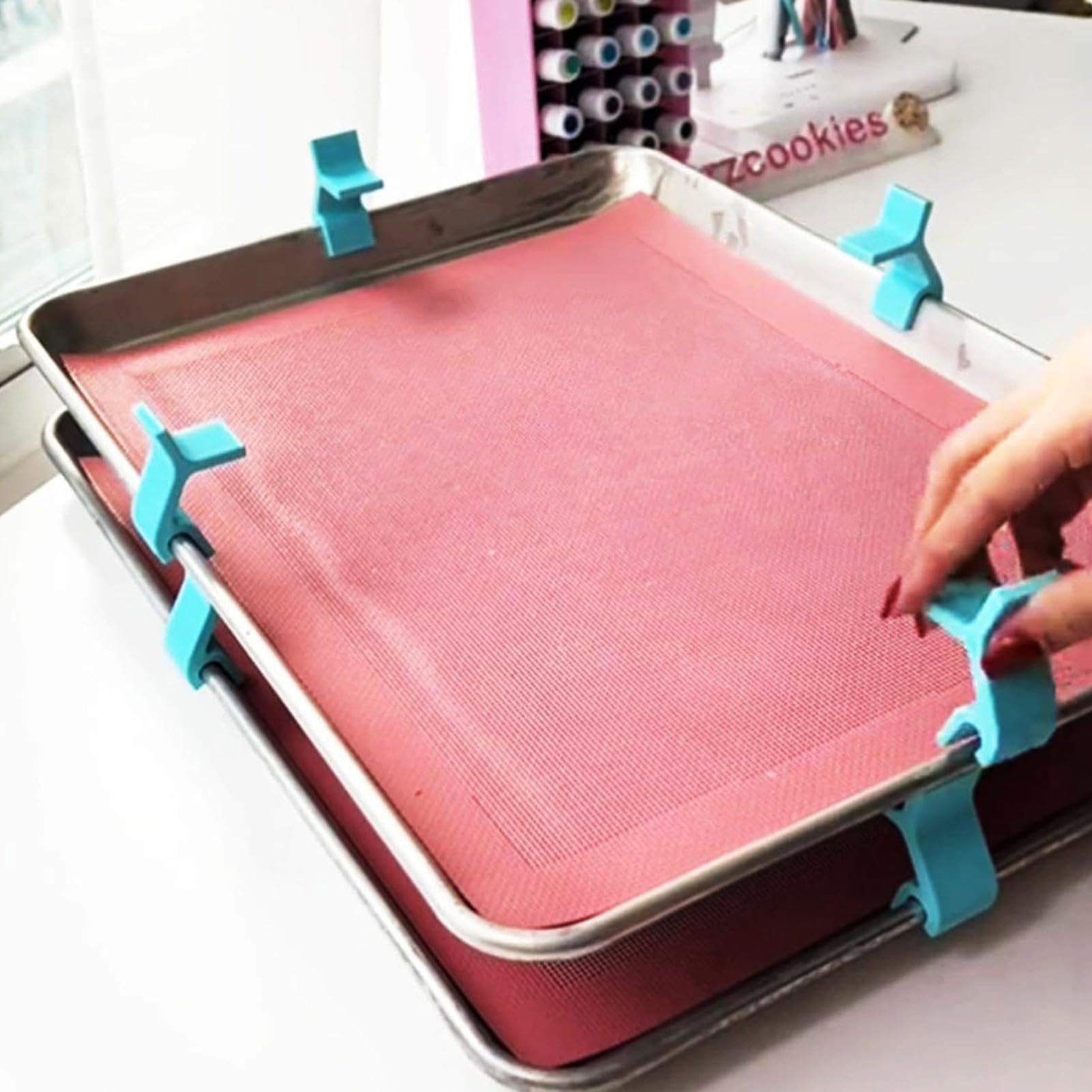Mehrzweck-Backblech-Stapler, Backblech-Stapler - Mehrzweck-Stapelklammern für Blechpfannen | Platzsparender Blechstapler, robuster und stabiler Blechstapler für Gefriertrocknungsbleche und Backen
