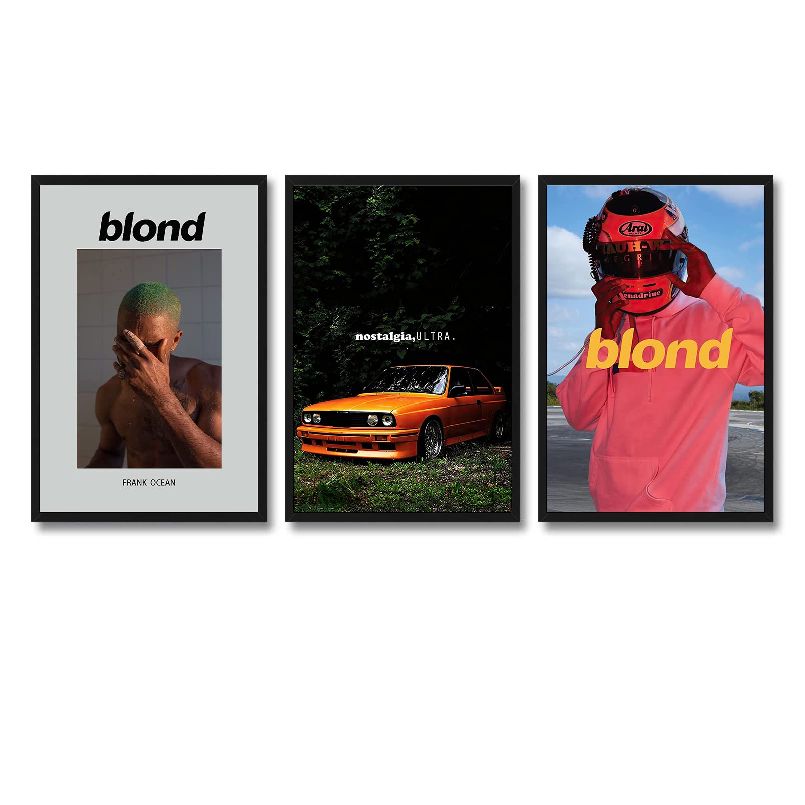 KUCOON Frank Poster Ocean Blonde Album Cover Posters for Room Aesthetic Canvas Decor Posters 08x12inch(20x30cm)-Unframed Set of 3