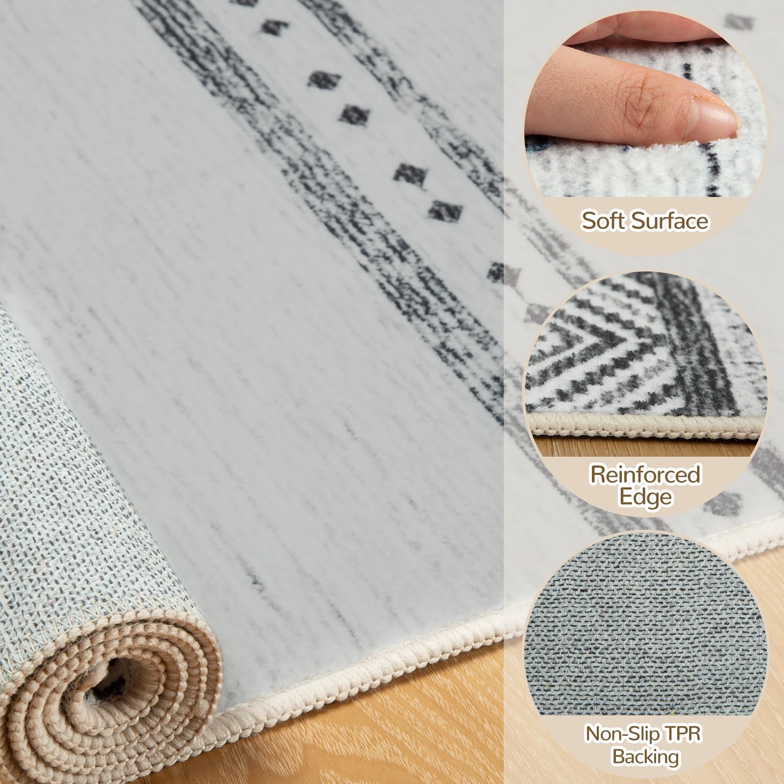 Amazon.com: BESTSWEETIE 8x10 Area Rugs for Living Room Washable