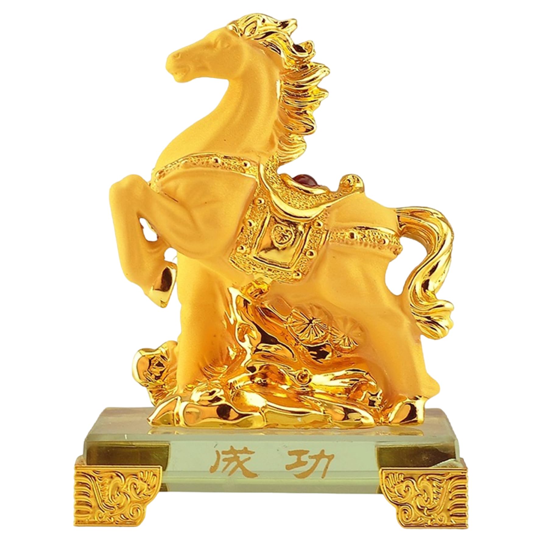 Figurine de cheval du zodiaque chinois, décoration feng shui de bureau