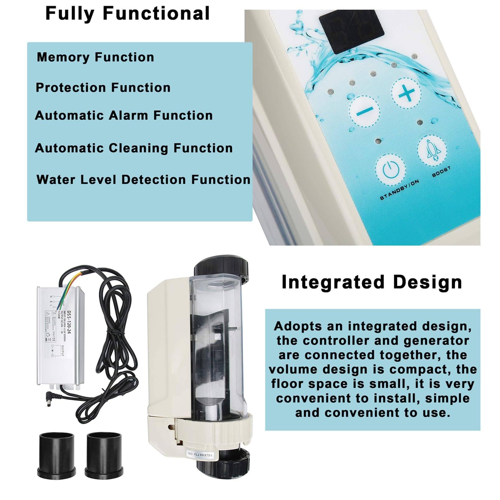 Amazon.com : Salt Chlorinator System,8/12/16/20g/H Saltwater