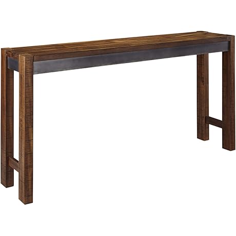 Signature Design by Ashley Furniture Torjin Urban Bar Height Dining Table with Two-Tone Brown Finish