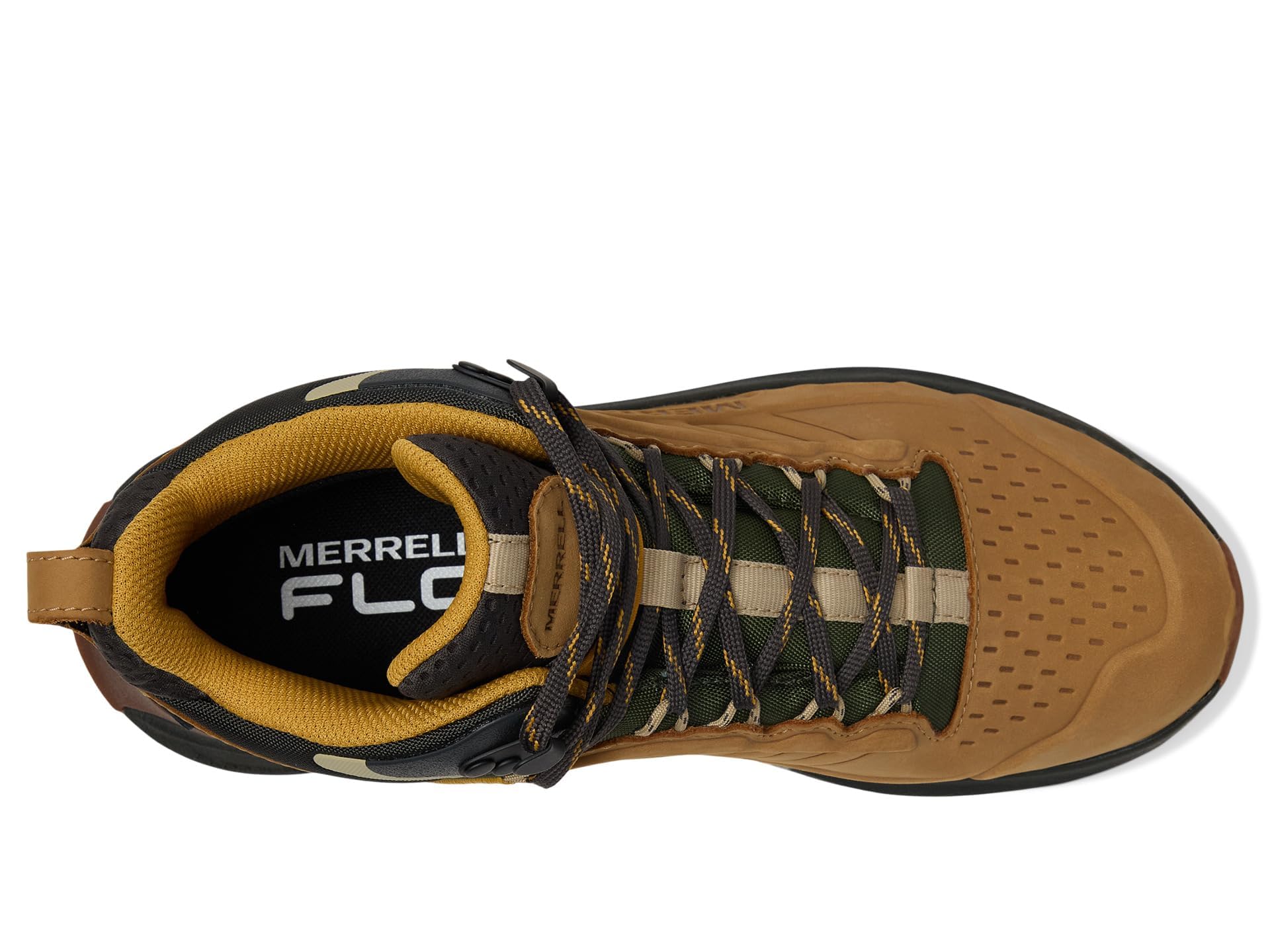 Merrell Men's Moab Speed 2 Leather Mid Waterproof Hiking Shoe, Tan, 9.5