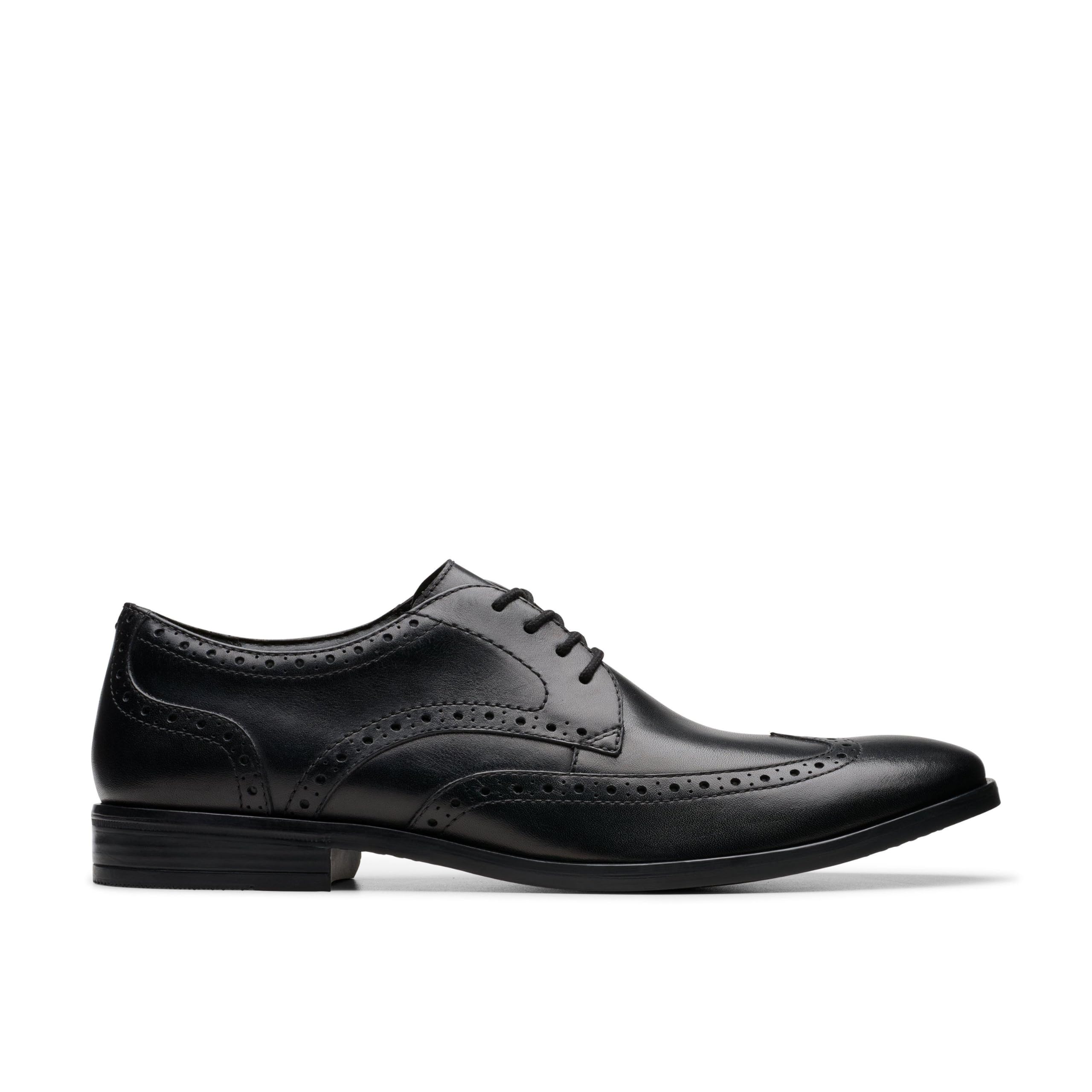 Clarks Men's Brandon Limit, Black Leather, 9.5 UK
