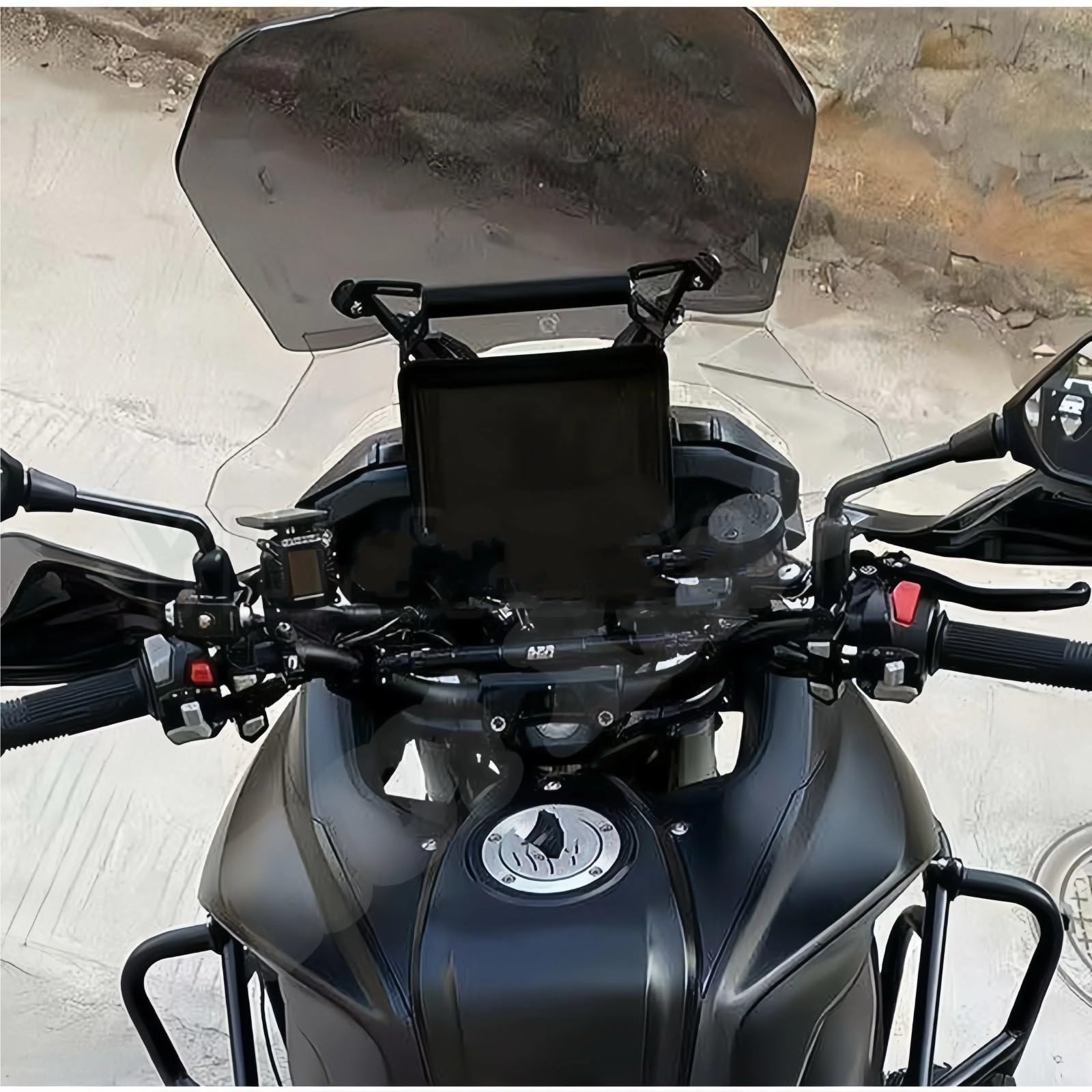 Manubrio Staffa Supporto Navigatore GPS Navigazione Moto Per Staffa Per QJ QJMOTOR SRT800 SRT750 SRT600 SRT 800X 750X 600X Supporto Del Telefono GPS