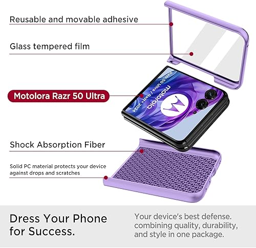 Vista 97 de Miimall Funda delgada para Galaxy Flip 7 con protector de pantalla integrado, grado militar, a prueba de golpes, a prueba de caídas, antiarañazos