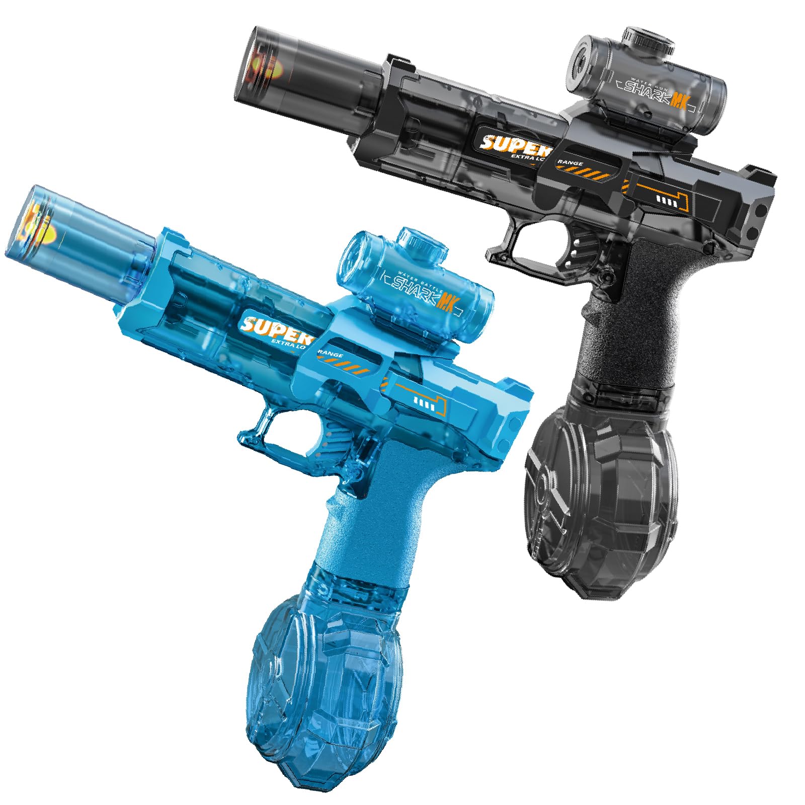 Electric Water Gun for Kids Adults,2026 New Electric Water Pistol with Automatic Water Absorption, Range 7-9M, Automatic Water Gun Pistol Toys for Pool Party Beach Outdoor (A-black-blue) — image 1