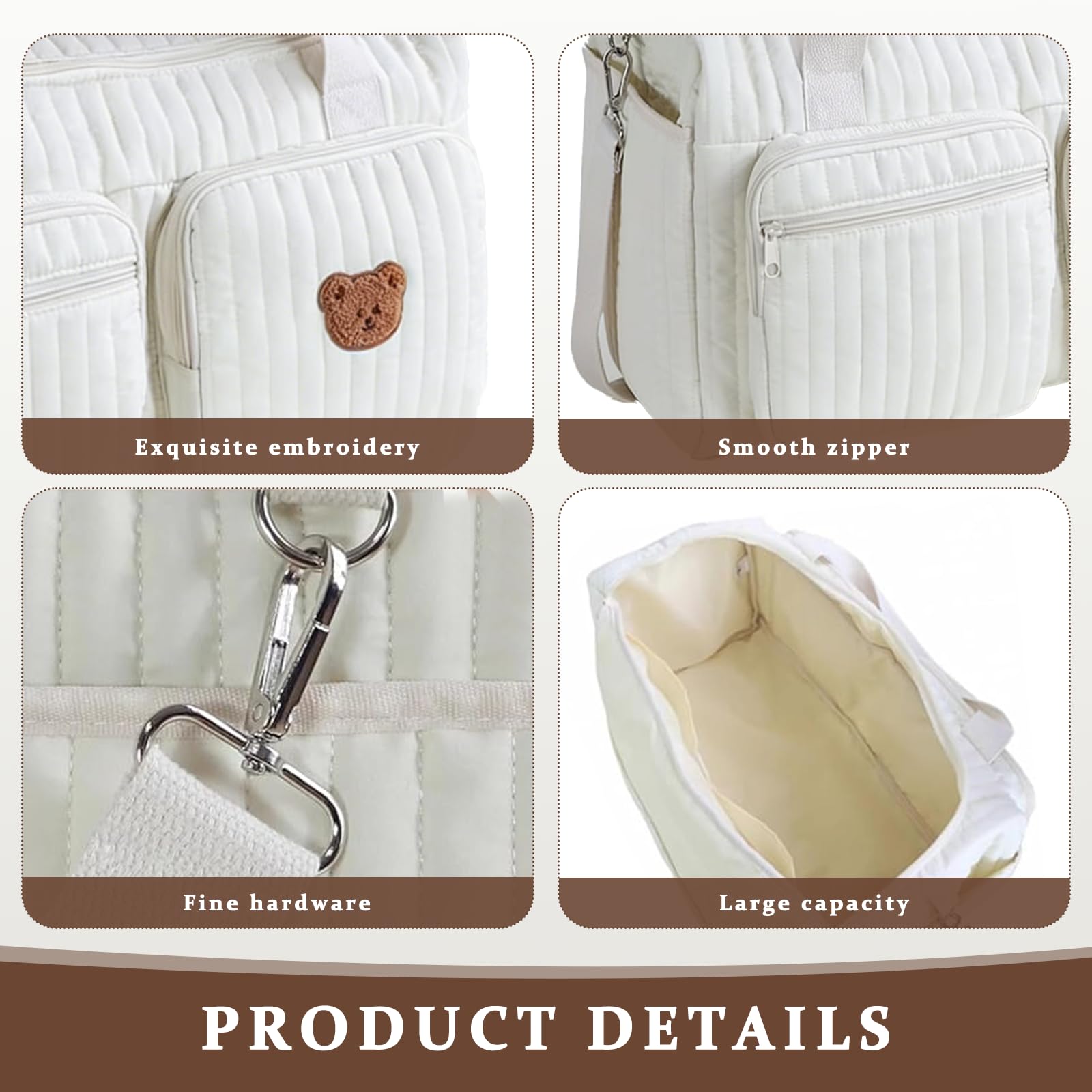 Sac à Langer Fourre Tout pour Maman: Sac de Maternité pour Bébé - pour la Maternité et le Changement de Bébé pour l'hôpital et le Week-end