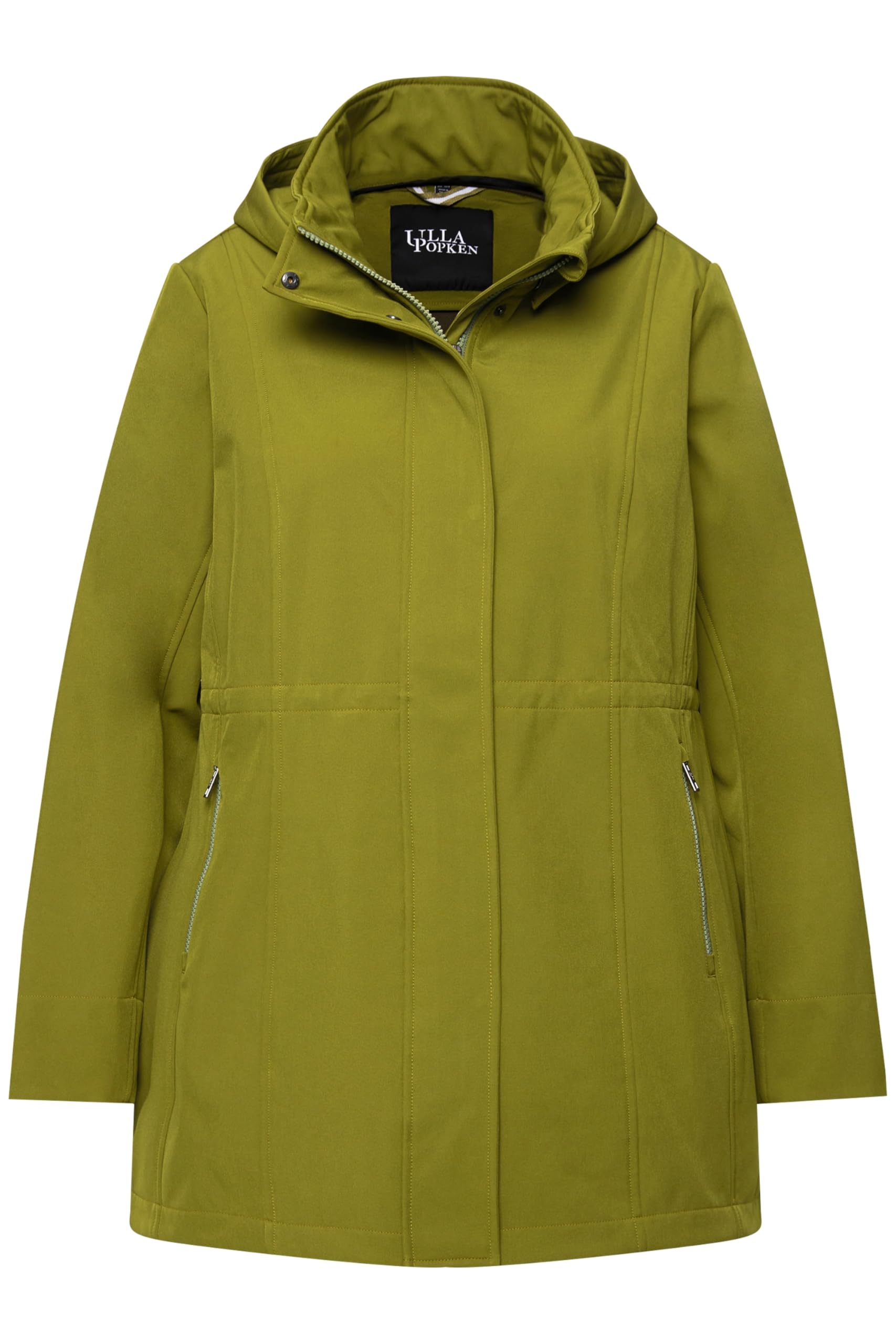 Ulla Popken Damen Hyprar Softshelljacke, Kapuze Abnehmbar Jacke
