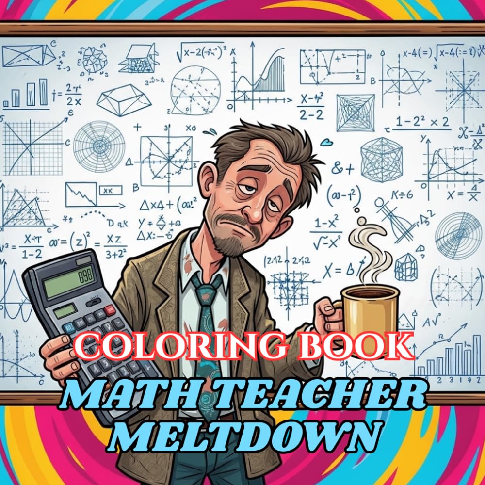 Math Teacher Meltdown Coloring Book: Funny Stress Relief for Grading Tests, Explaining Fractions, and Surviving Endless Equations (Teacher Survival Coloring Series)