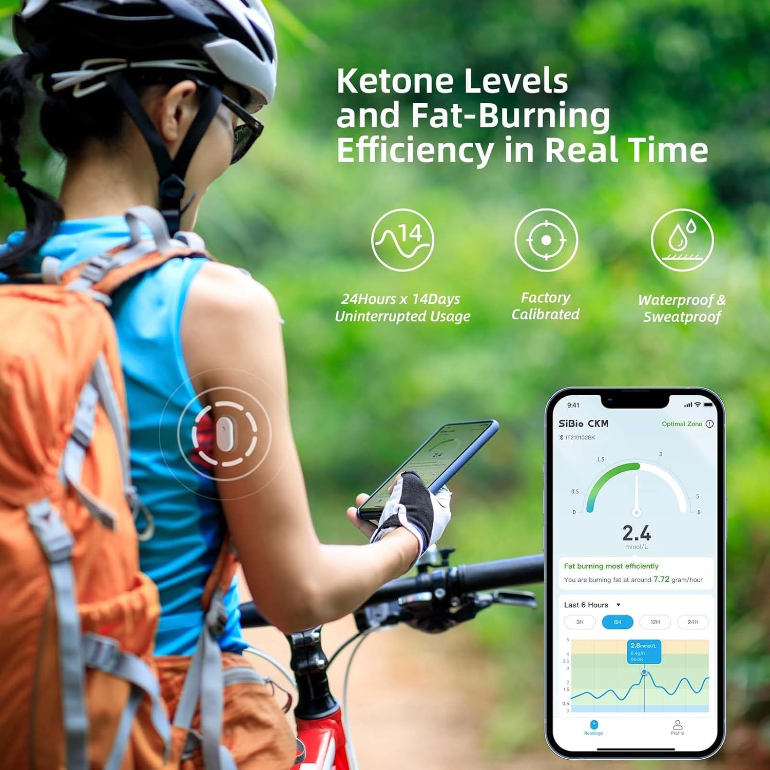 SiBio KS1 Continuous Ketone Monitoring