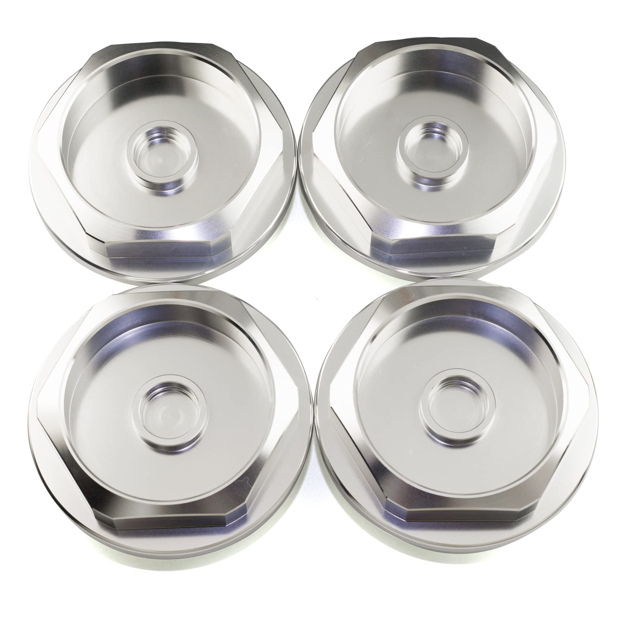RhinoTuning 1 sztuka kołpaków piasty 102 mm OD 102 mm ID 72 mm, osłona piasty kompatybilna z RS005- RS358 (srebrna)