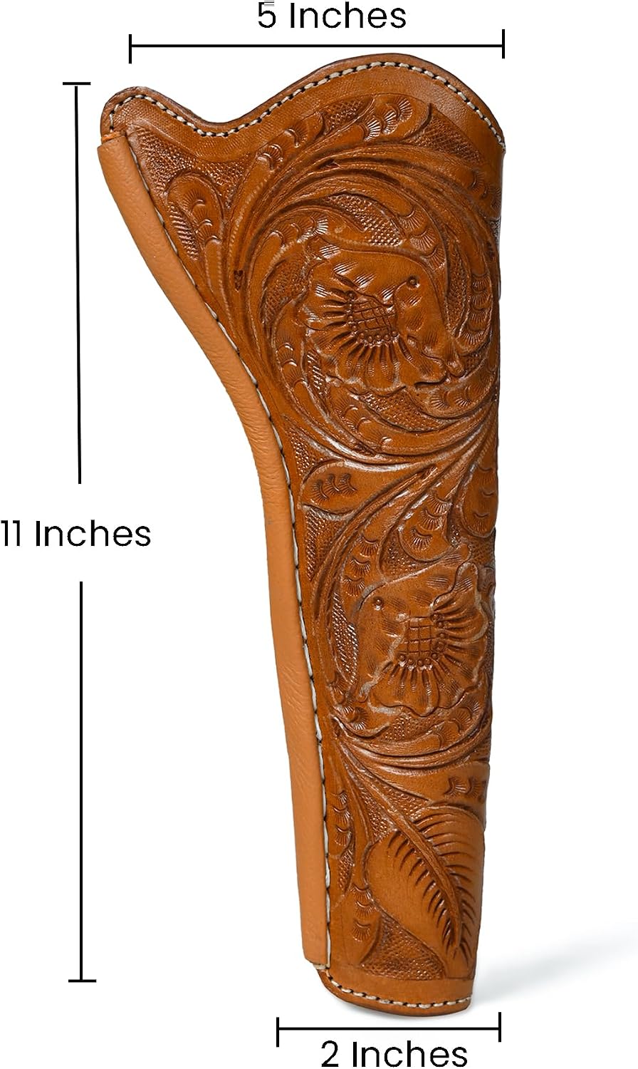 Hancrafted Floral Western Leather Gun Holster Fits Colt Uberti Pietta Traditions Powder Model 1851 1861 Navy 1860 Old Army Cowboy Holsters for Revolvers – Fits 6.5 to 9 Inch Barrel