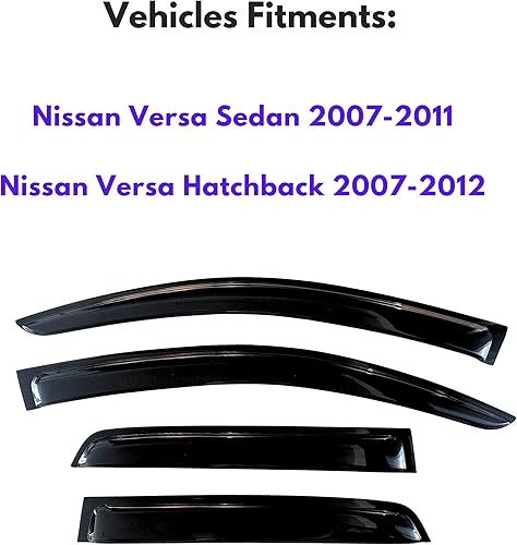 Miniatura 439 de KPY Moldura deflectora de viento con protección contra la lluvia compatible con Mazda CX-3 2016-2021 (CX3), 4 unidades, para ventana lateral