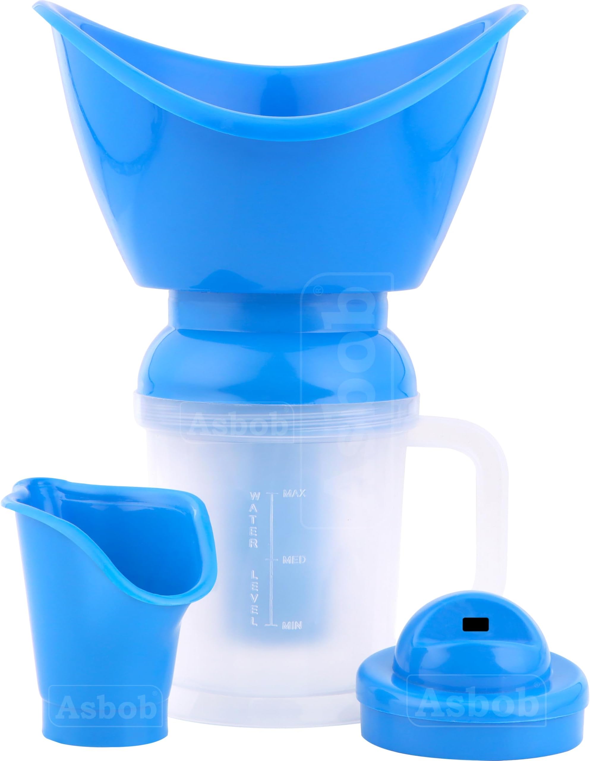 Asbob Vaporizer for Cold and Cough, Face Steam, Vapourisers for Adult - 1.15 Meter Steamer (Blue)