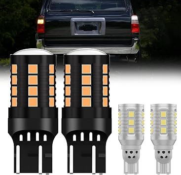 USR Canbus NO Error Amber Turn Signal and White Reverse Backup LED Bulbs - 4 Pieces UPGRADE Compatible with 1996-2002 Toyota 4Runner Tail Lights Fits DEPO brand