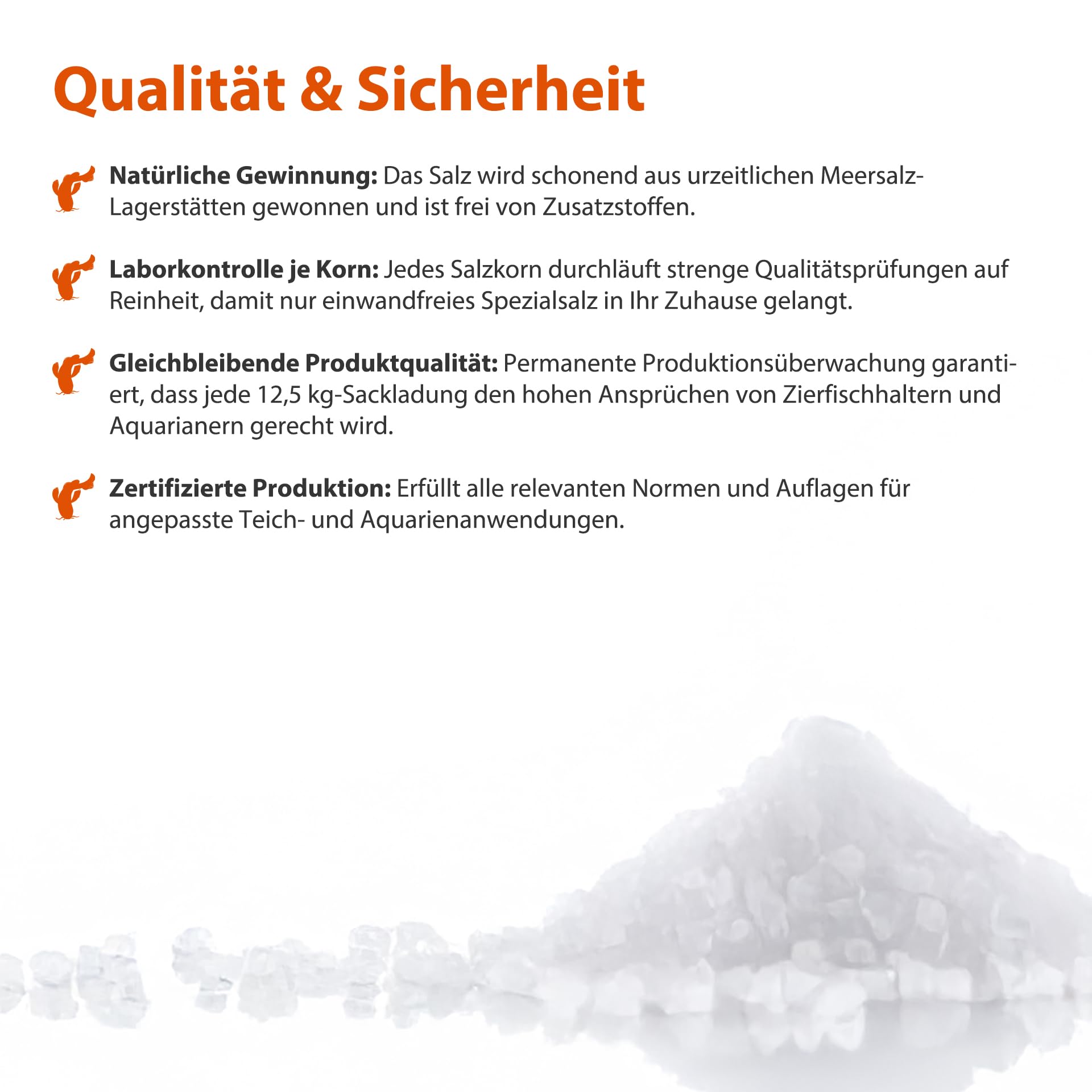 K+S Esco Teichsalz 12,5kg - 50kg | Für Zierfische und Kois | Ohne chemische Zusätze | Unterstützt Gesundheit | Bekämpft Algen | 50kg für 10000l