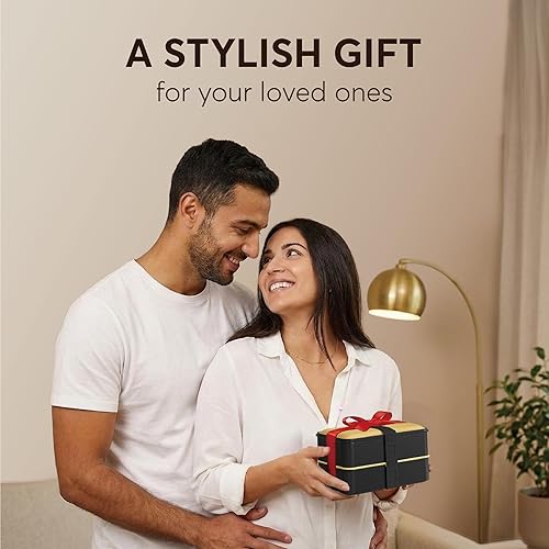 Miniatura 7 de Umami Bento Box - Caja todo en 1 para adultos con 4 utensilios, tarro de salsa grande, 2 divisores, 100% a prueba de fugas, apta para microondas y