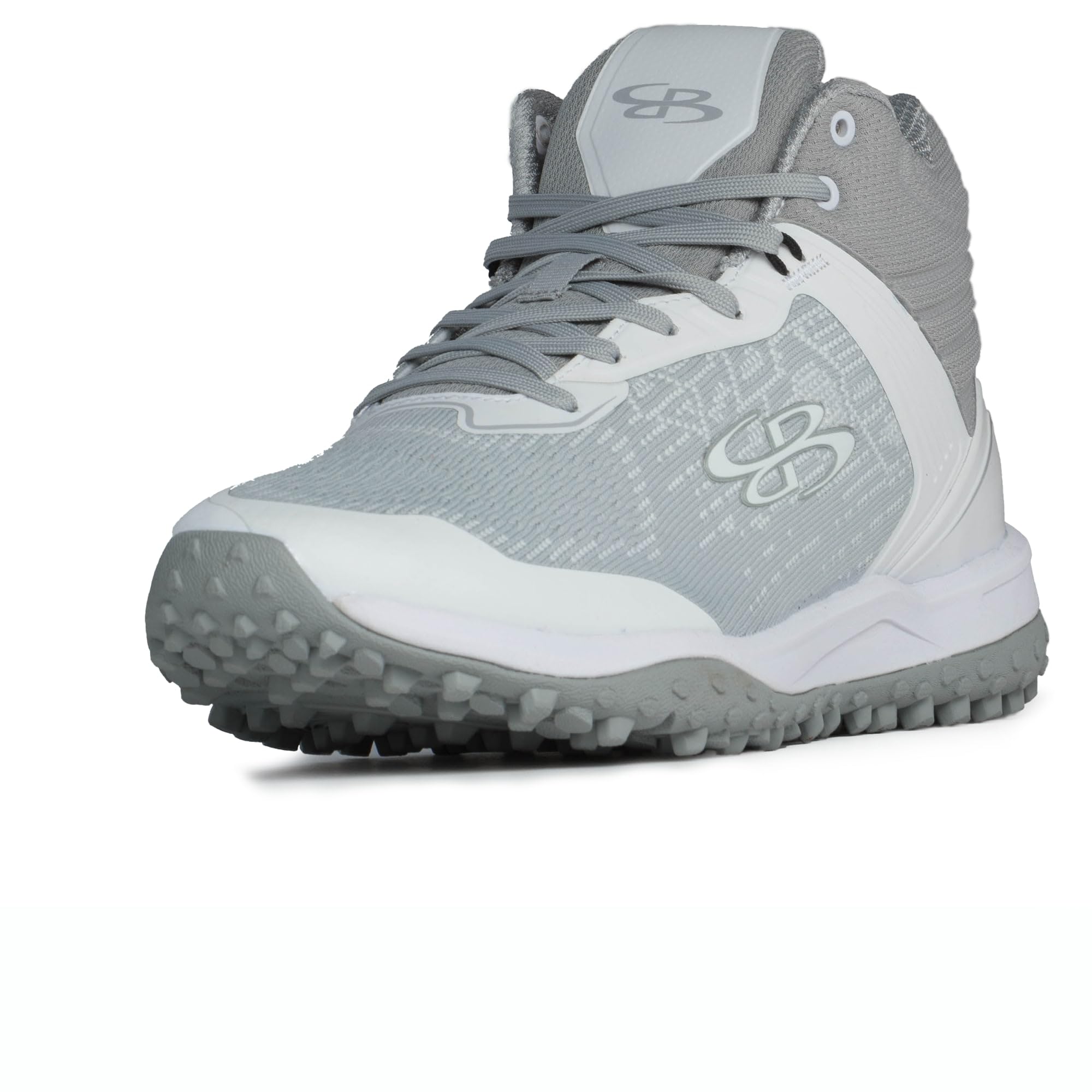 Boombah Viper Pureknit Women's Turf Mid Smoke Gray/White/White/Gray - Size 9