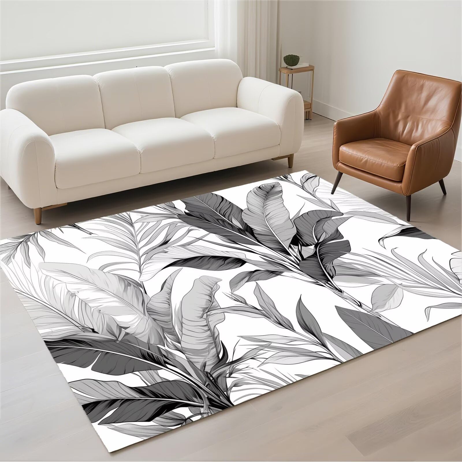 Tapis de couloir moderne Ink 80x120cm pour réchauffer l'ambiance du bureau