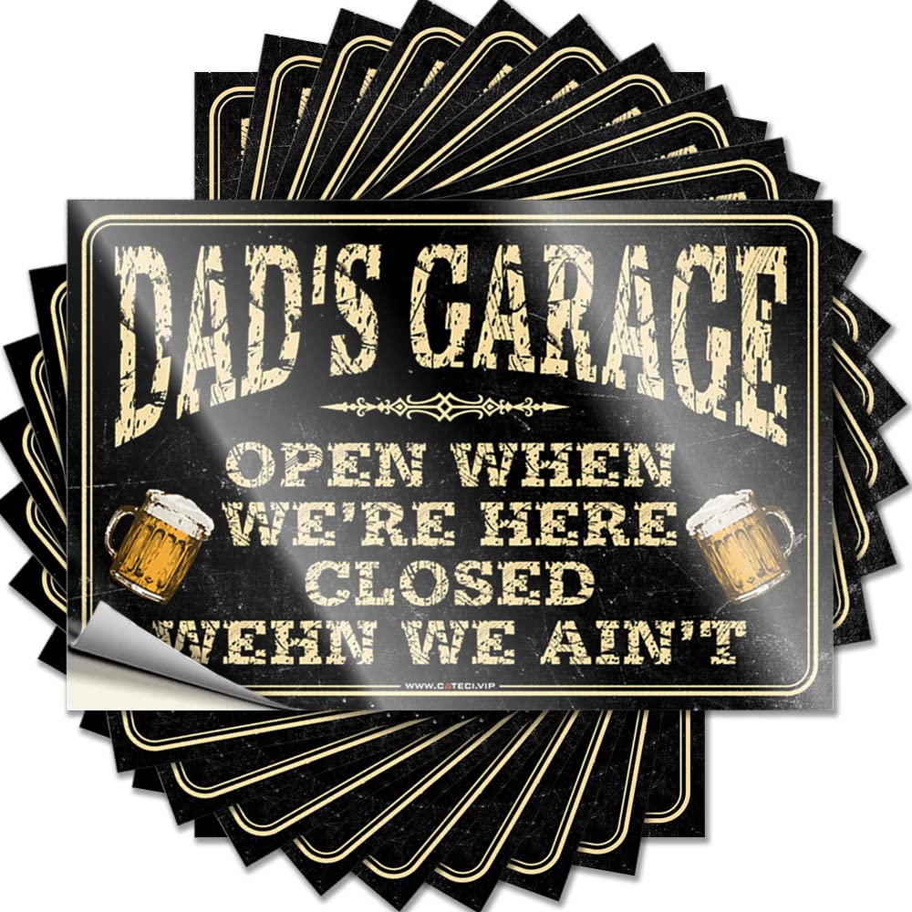 Decals Tiny Lake House Decor Cover Dad's Garage - No Residue Decals for Western(12X18CM)