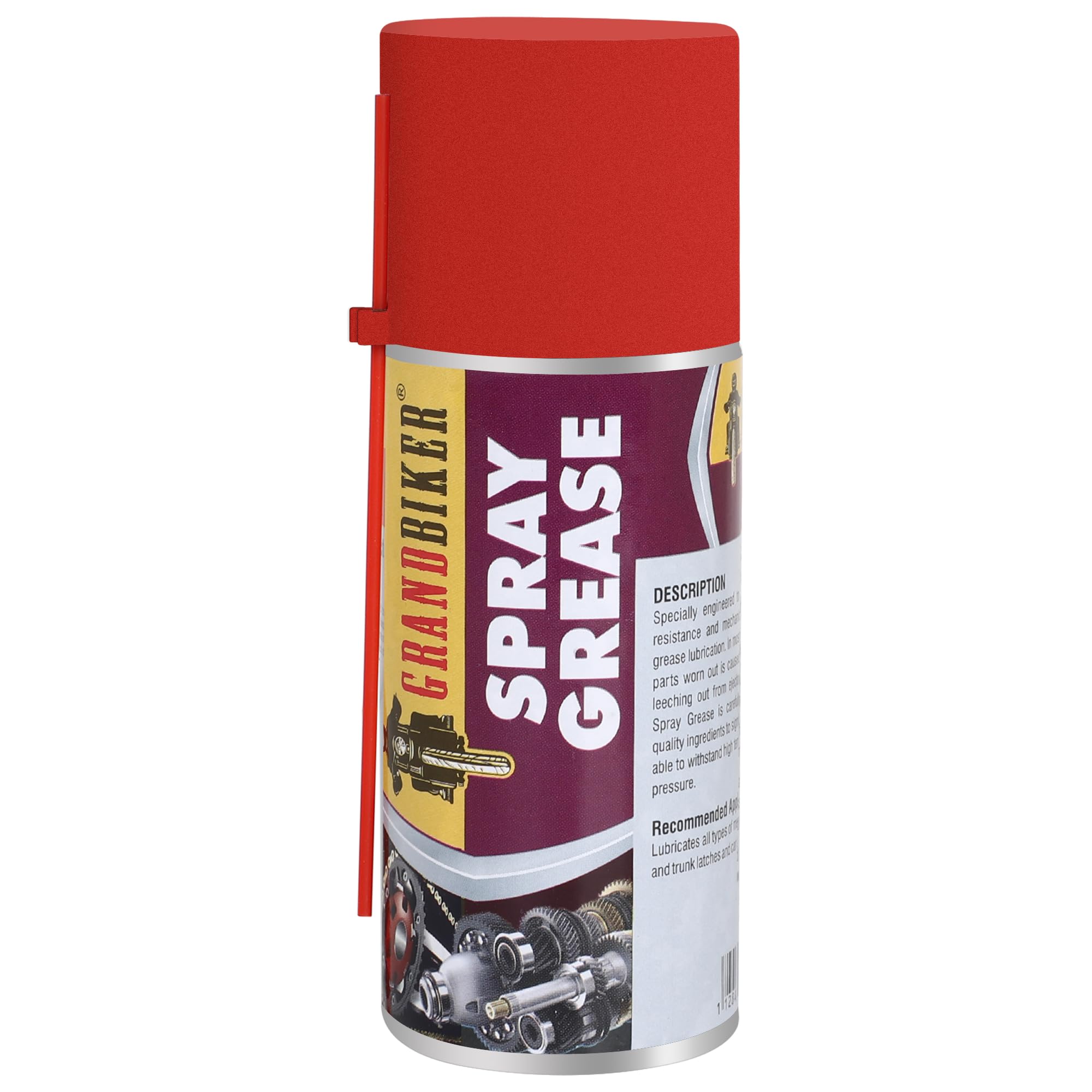 Grandbiker® Liquid Grease Spray I High Viscous I Lubricates I Frees Sticky Mechanism I Reduces Squeaky Noise I Long Lasting Protection from Rust and Corrosion - 150ML (1)-picture-20