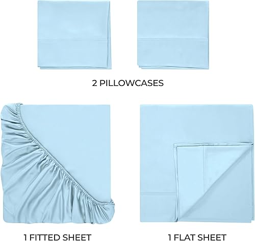 Miniatura 3 de Superior Juego de sábanas de 300 hilos, 100 % de sólido modal