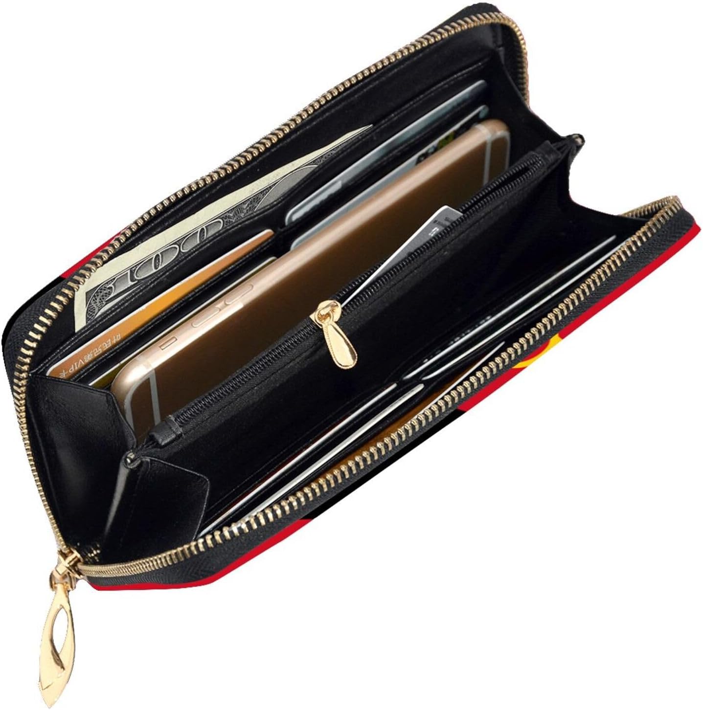 Flag of Papua New Guinea Women's wallet, clutch wallet, with zipper, large capacity.