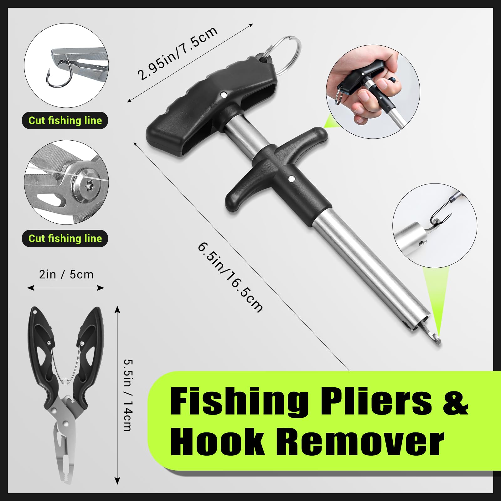 605-Teiliges Angelzubehör Set, 4-Regal Fishing Angelkoffer mit Zubehör,Angel Starterset mit Lippenclips, Hakenentferner, Forellenköder, Barsch Köder, Blei-Gewichten, Haken, Angelgeschenk für Männer