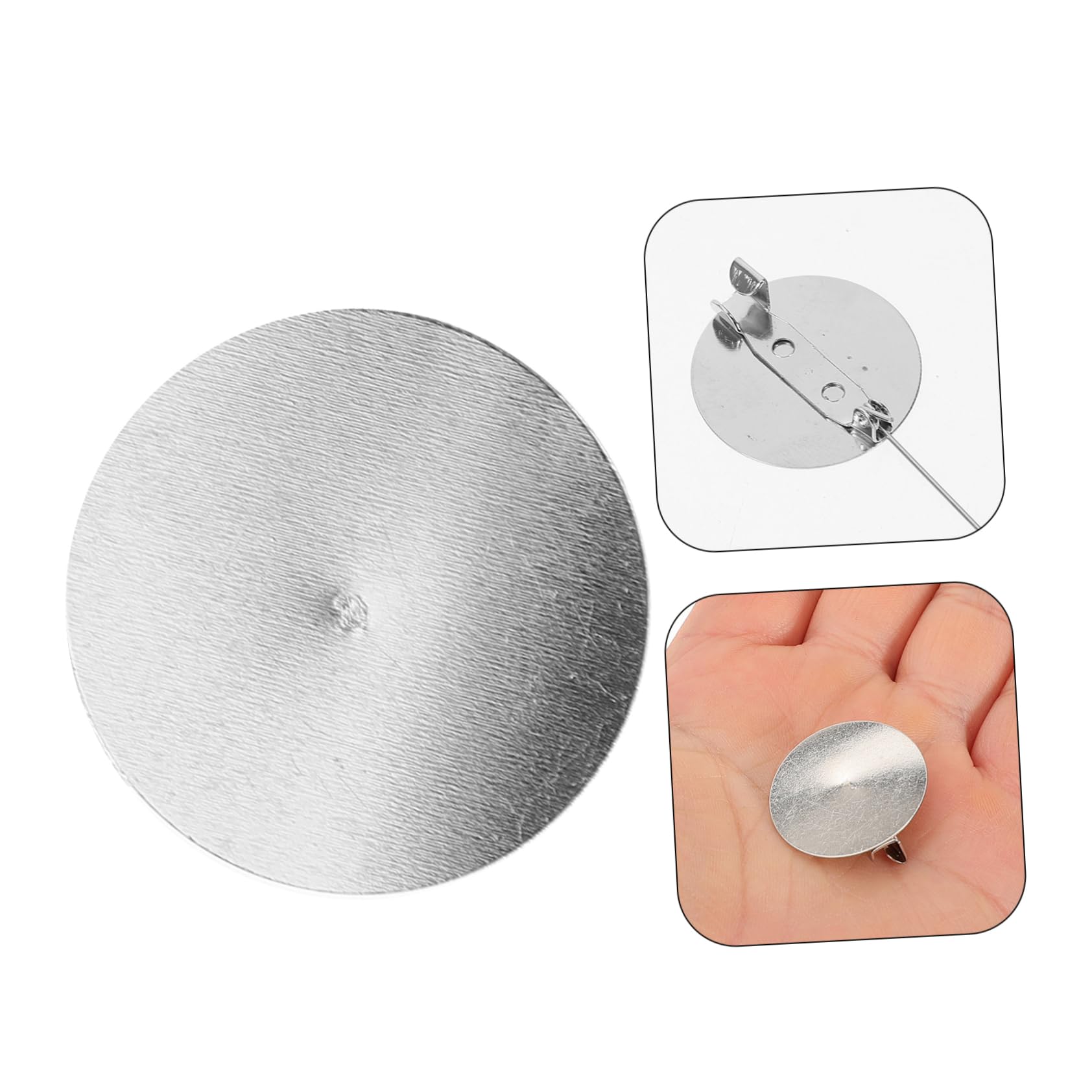 SEWACC 250piezas Bases De Broche Para Accesorios Para Broches Trays De Para Broches Placas