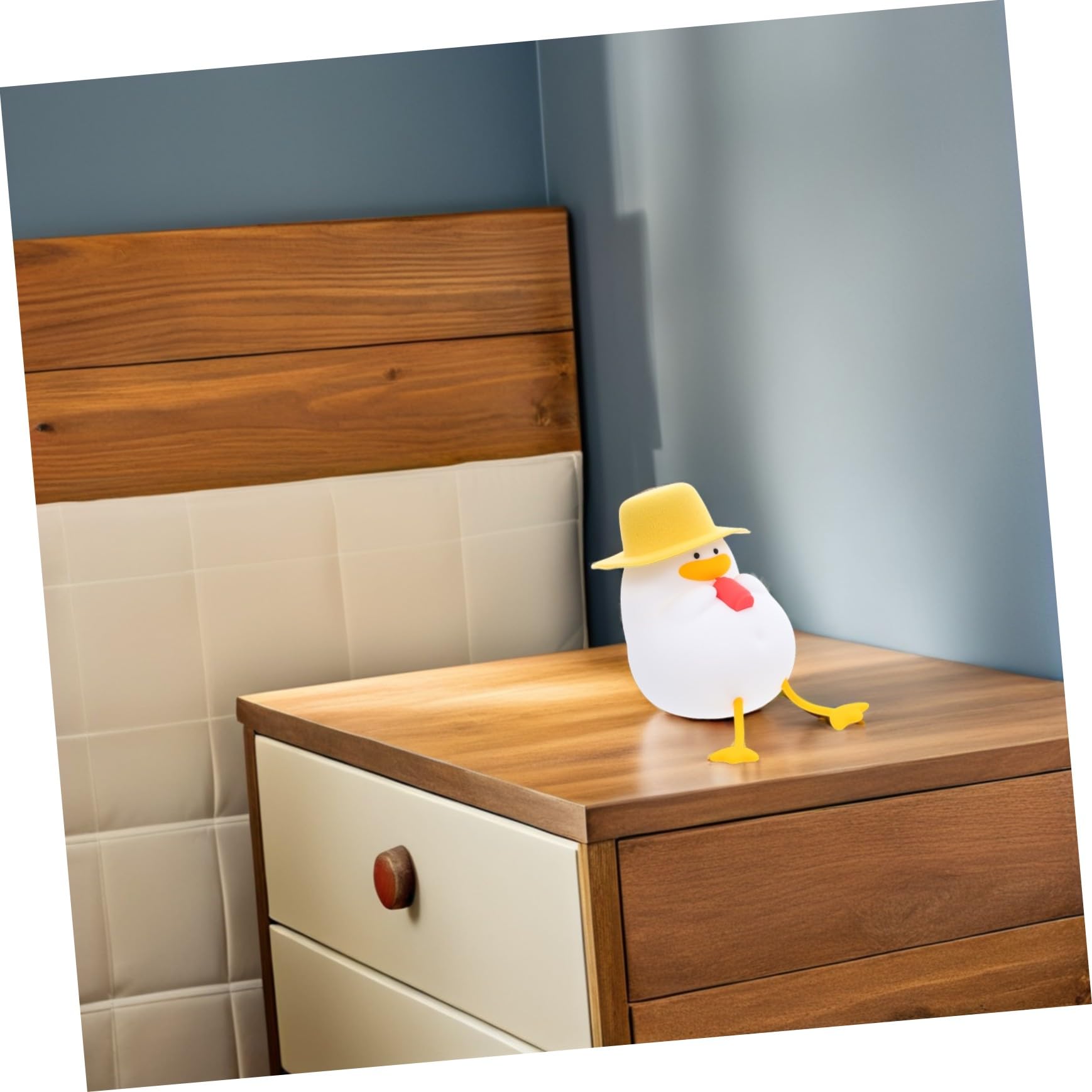 SEWACC Luz Nocturna LED de Silicona Forma de Pato para Guardería | Amarillo, Control Táctil y Brillo Suave, Abs y PC Diseño Adorable, para Tomas Nocturnas y Viaje