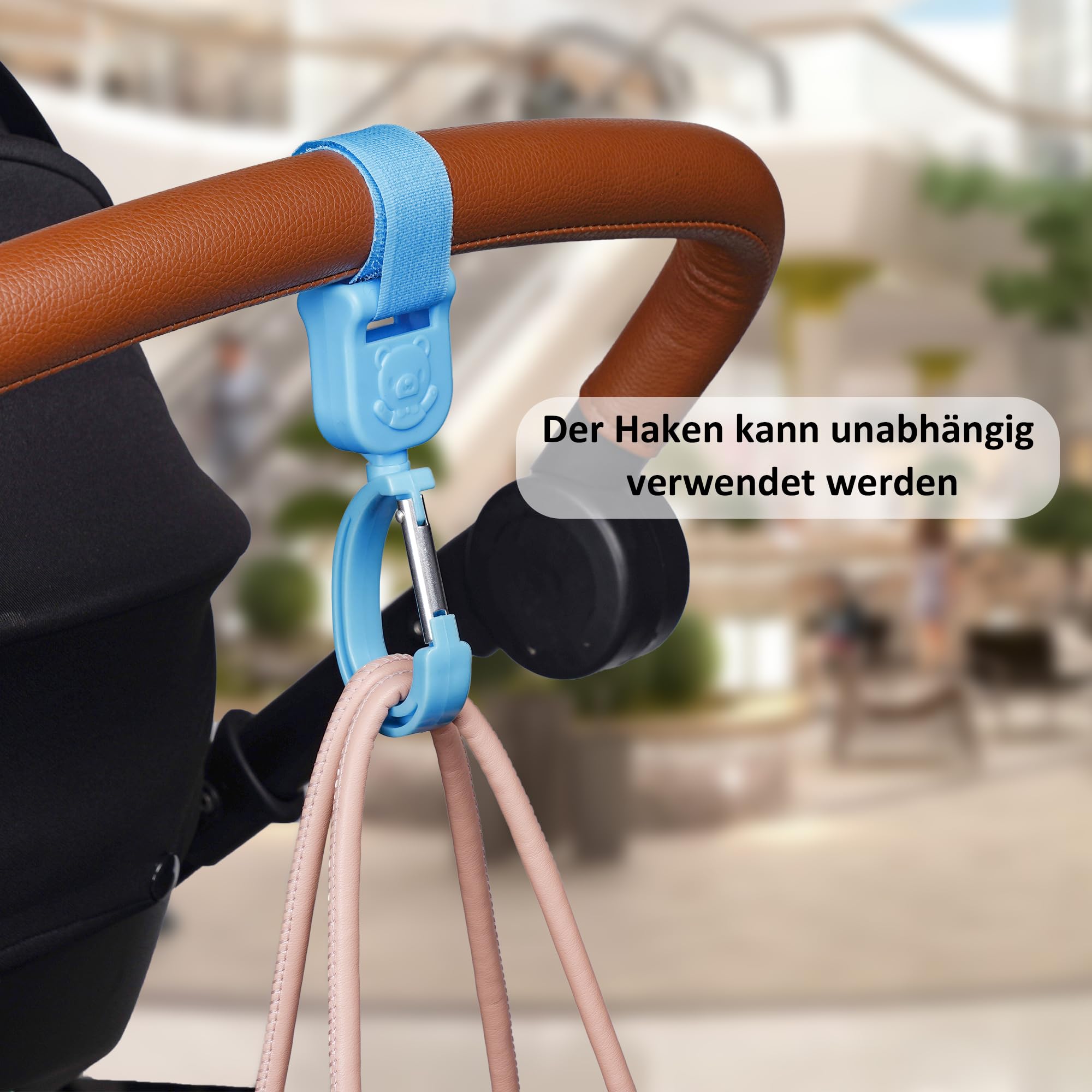 Laisse de sécurité pour poussette pour tout-petits - Compatible avec poussette, landau, buggy et plus - Laisse de sécurité pour garder les enfants à proximité lors de vos déplacements (longueur de la