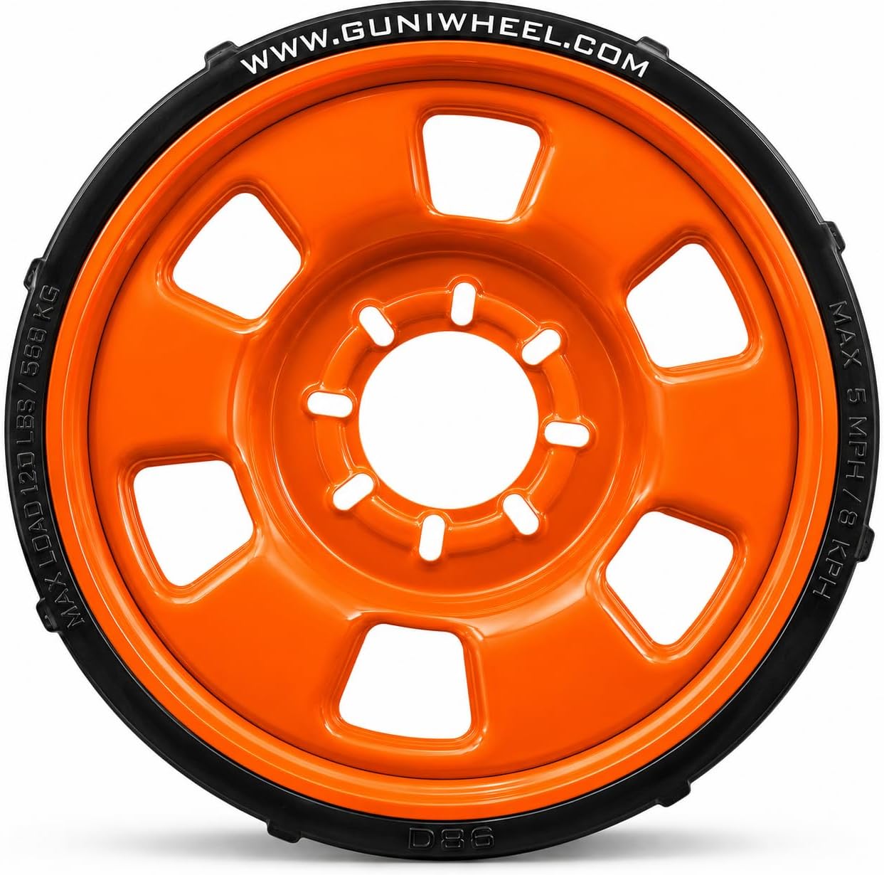 GUNIWHEEL™ 45S Universal Roller Wheel System – 4 & 5 Lug Vehicle Shop Mobility Wheel for Brake Suspension Restoration Body Shop & Service Work (Individual)